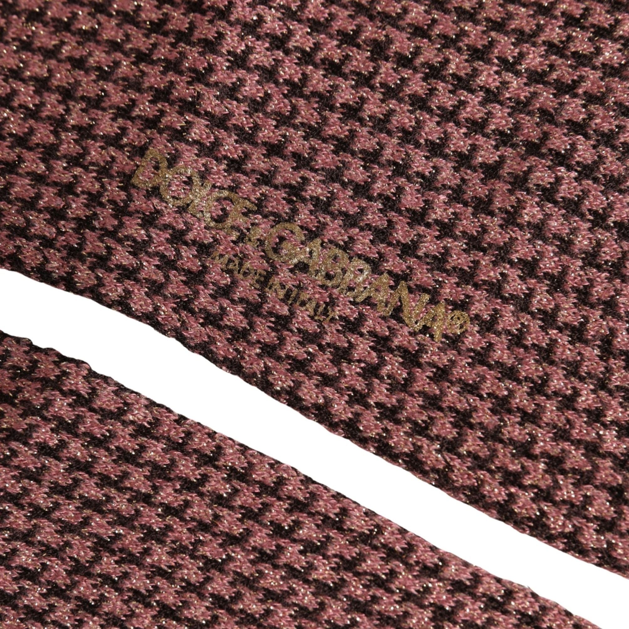 Dolce & Gabbana Dusty Pink Viscose Over The Calf Accessory Socks