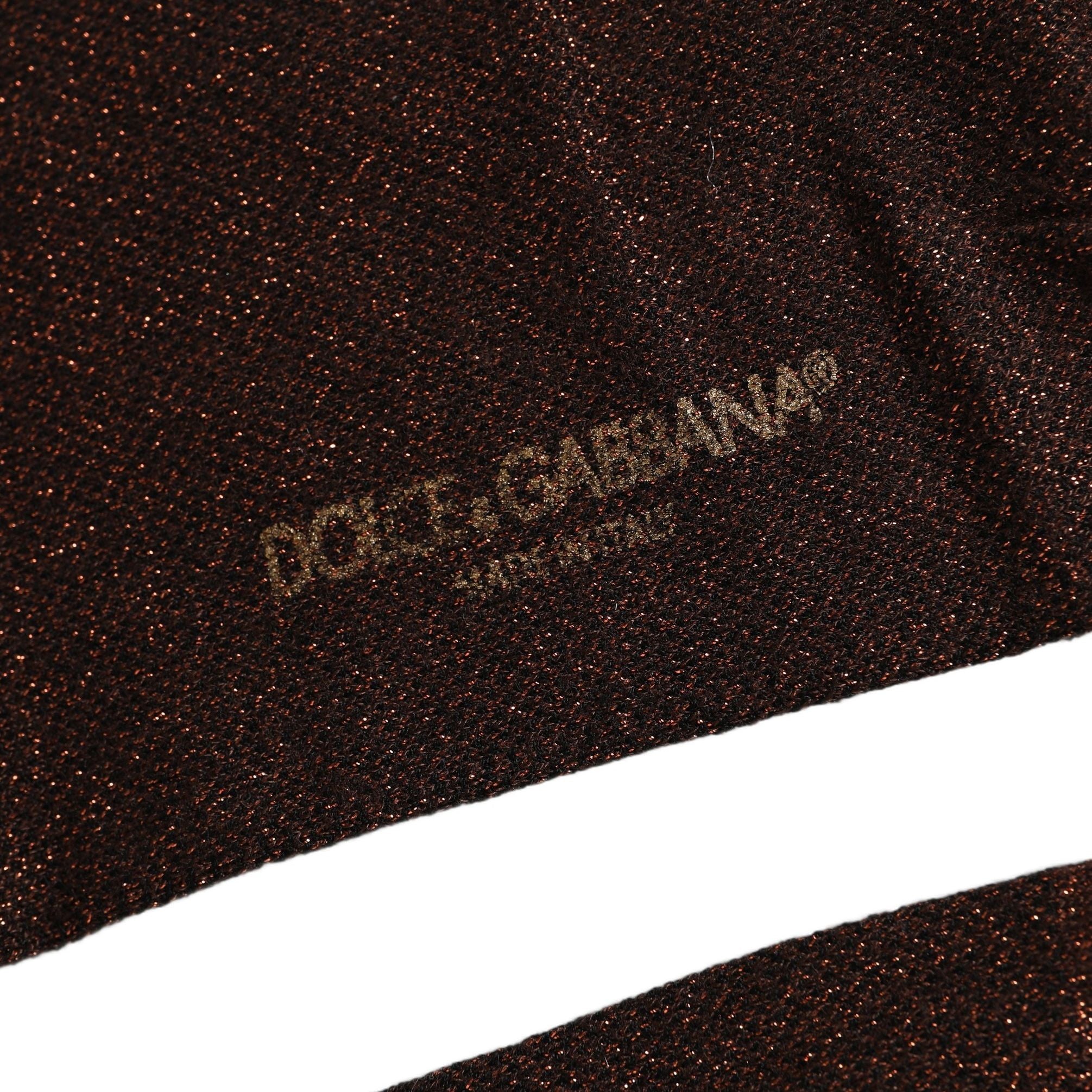 Dolce & Gabbana Men Brown Viscose Over The Calf Accessory Socks