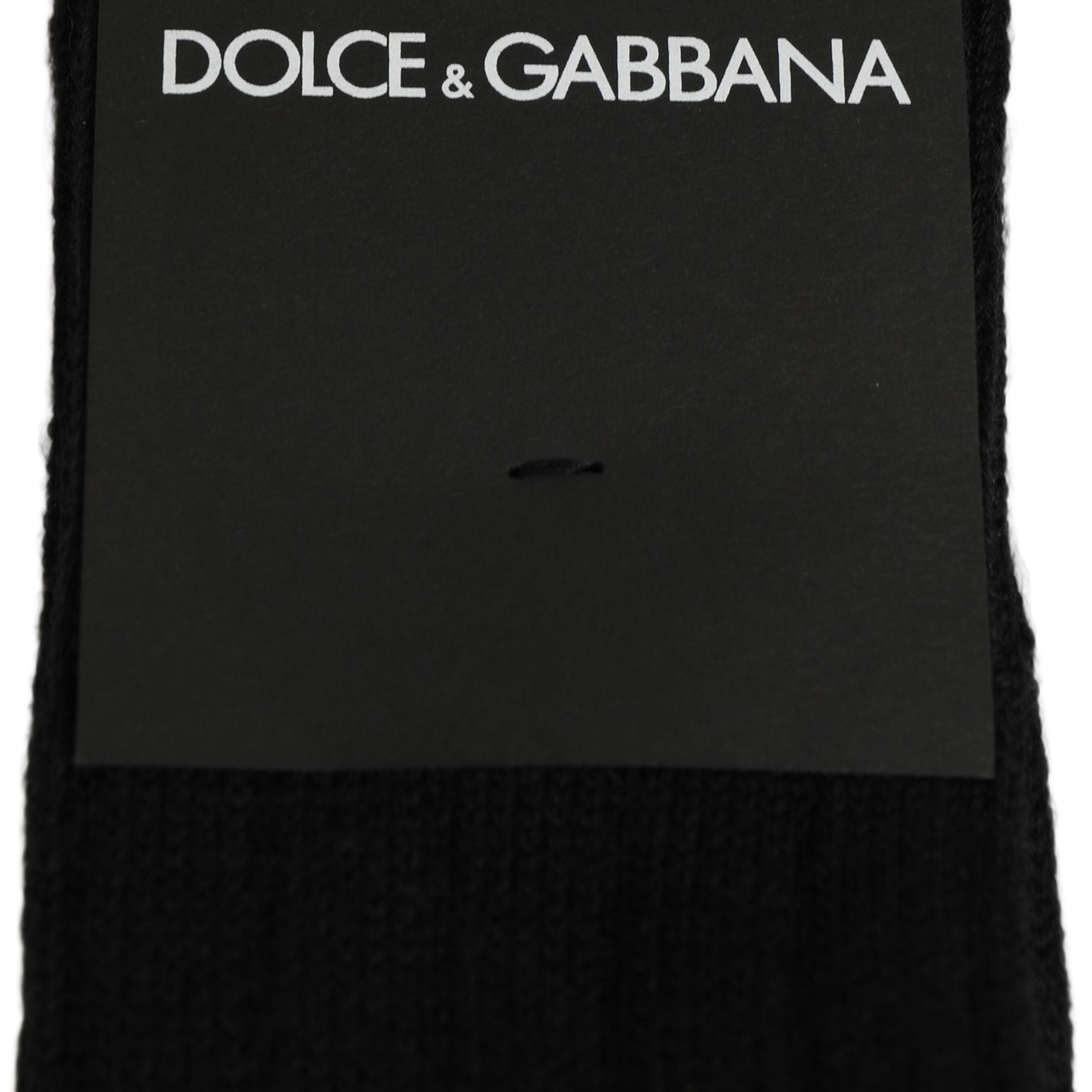 Dolce & Gabbana Black DG Logo Print Over The Calf Accessory Socks