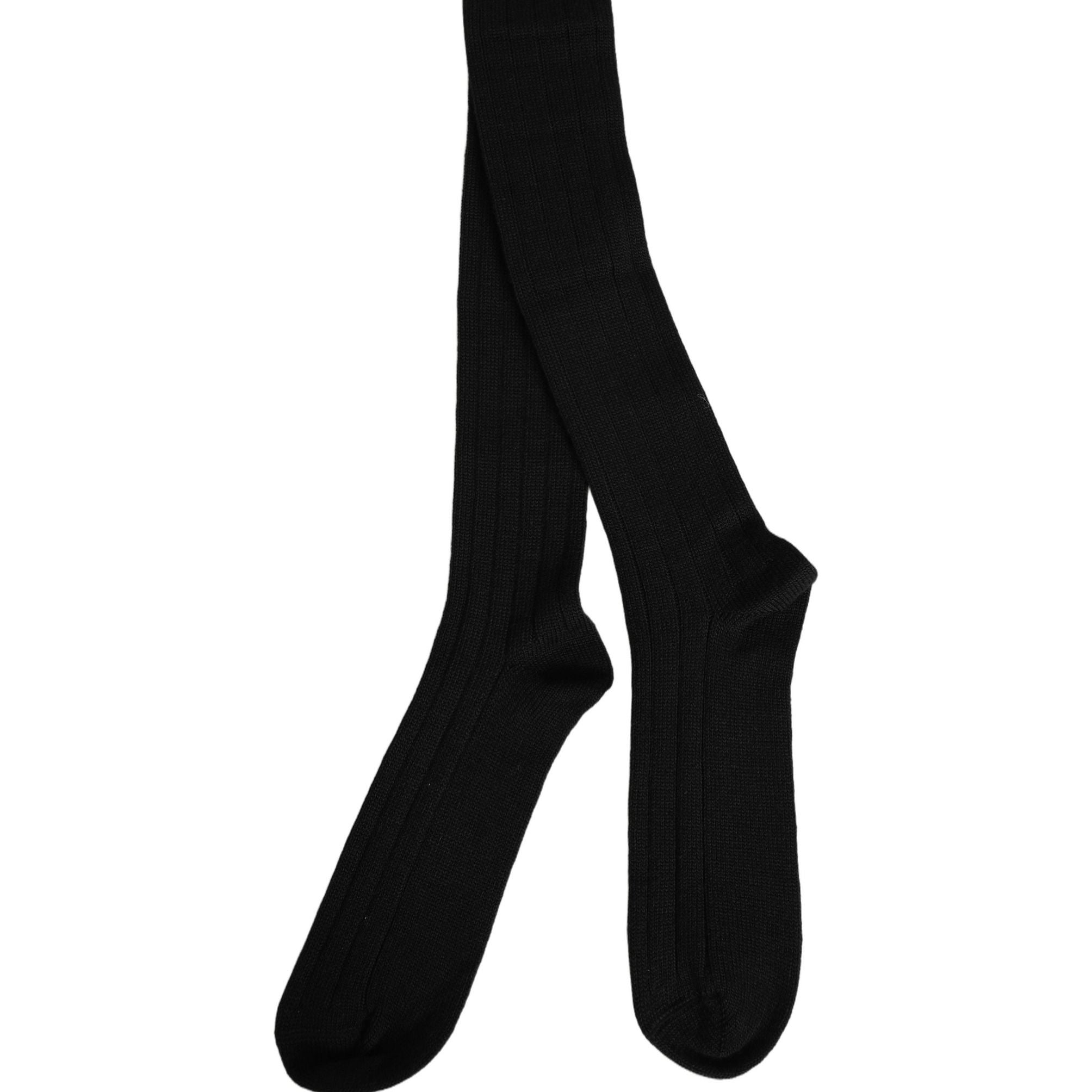 Dolce & Gabbana Black DG Logo Print Over The Calf Accessory Socks