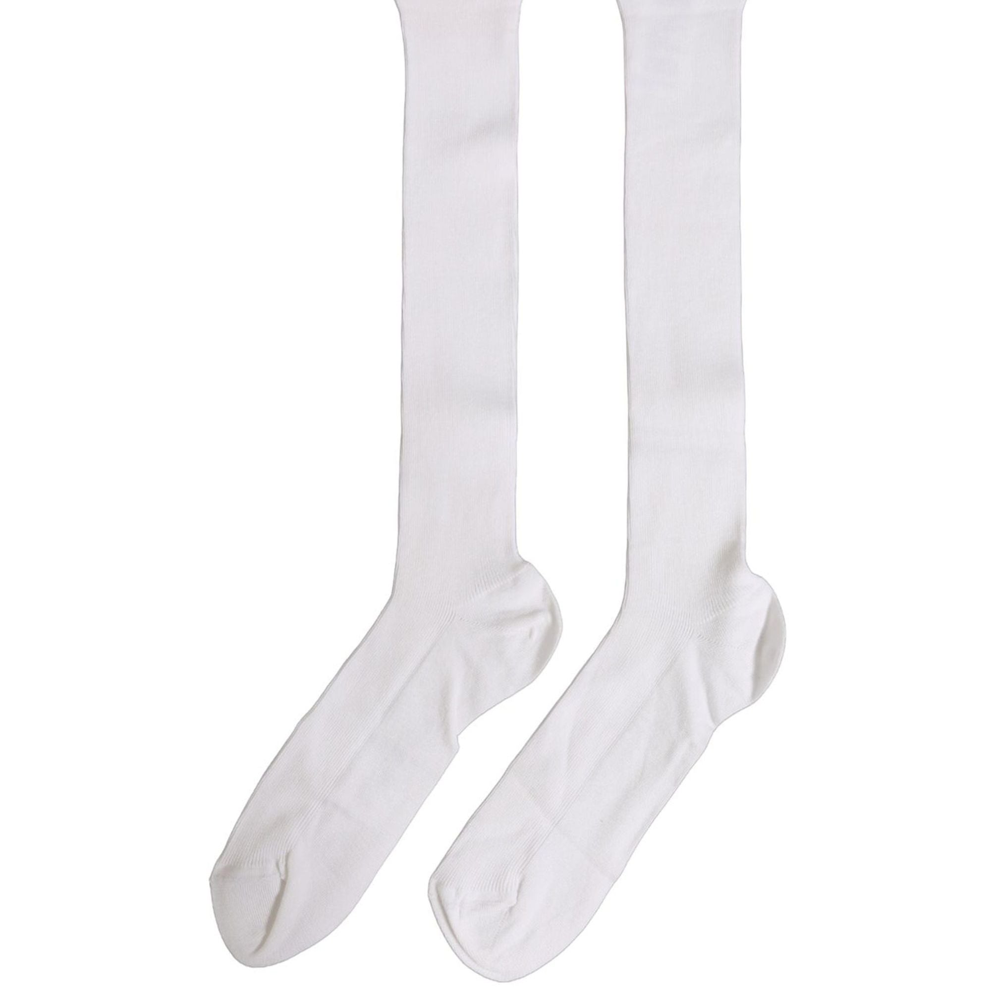 Dolce & Gabbana Men White Viscose Over The Calf Accessory Socks