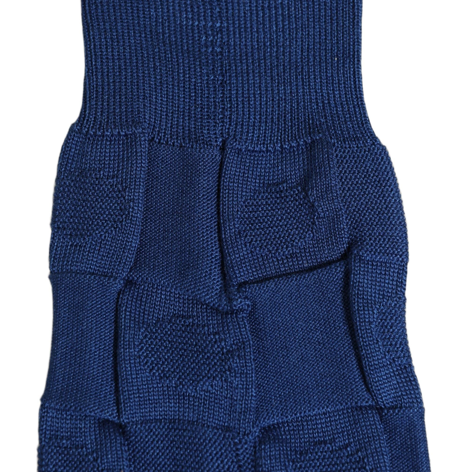 Dolce & Gabbana Royal Blue Checkered Silk Mid Calf Accessory Socks