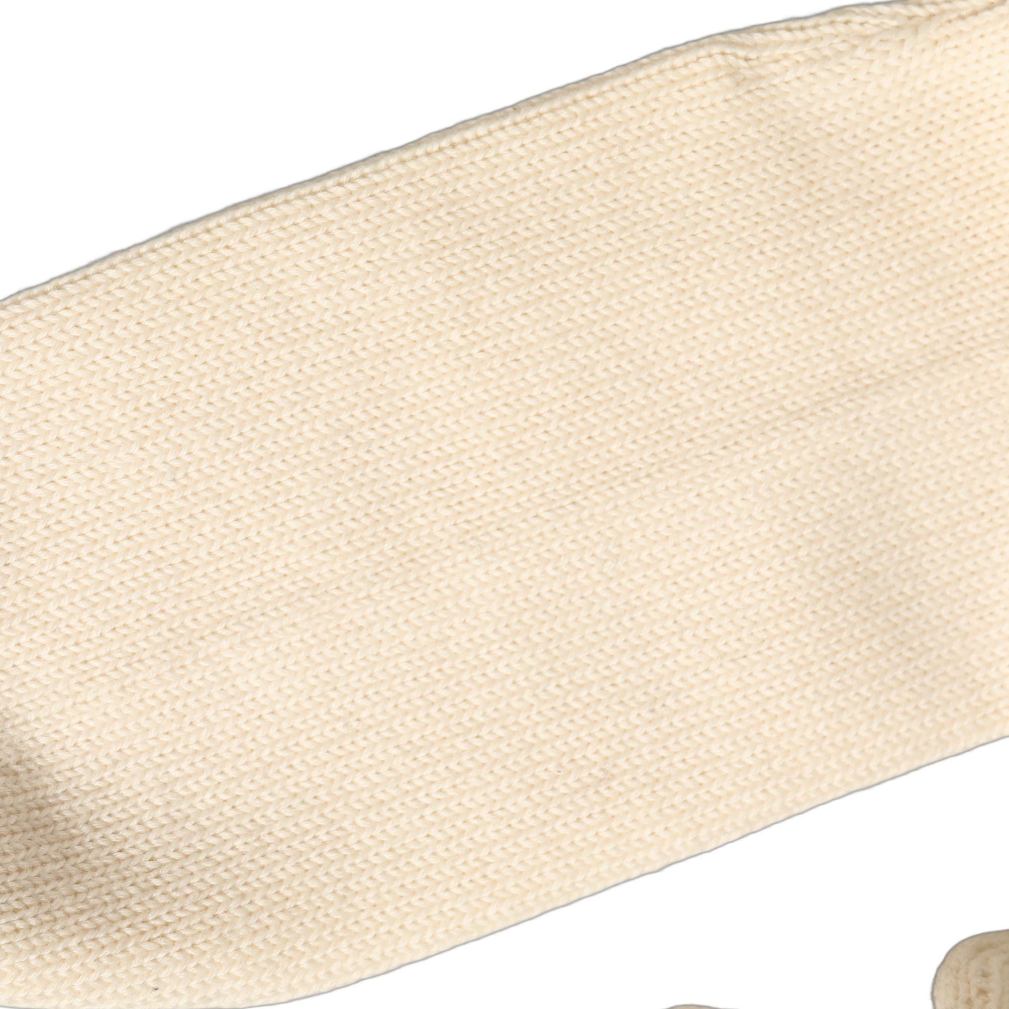 Dolce & Gabbana Off White Sequin Cotton Mid Calf Accessory Socks