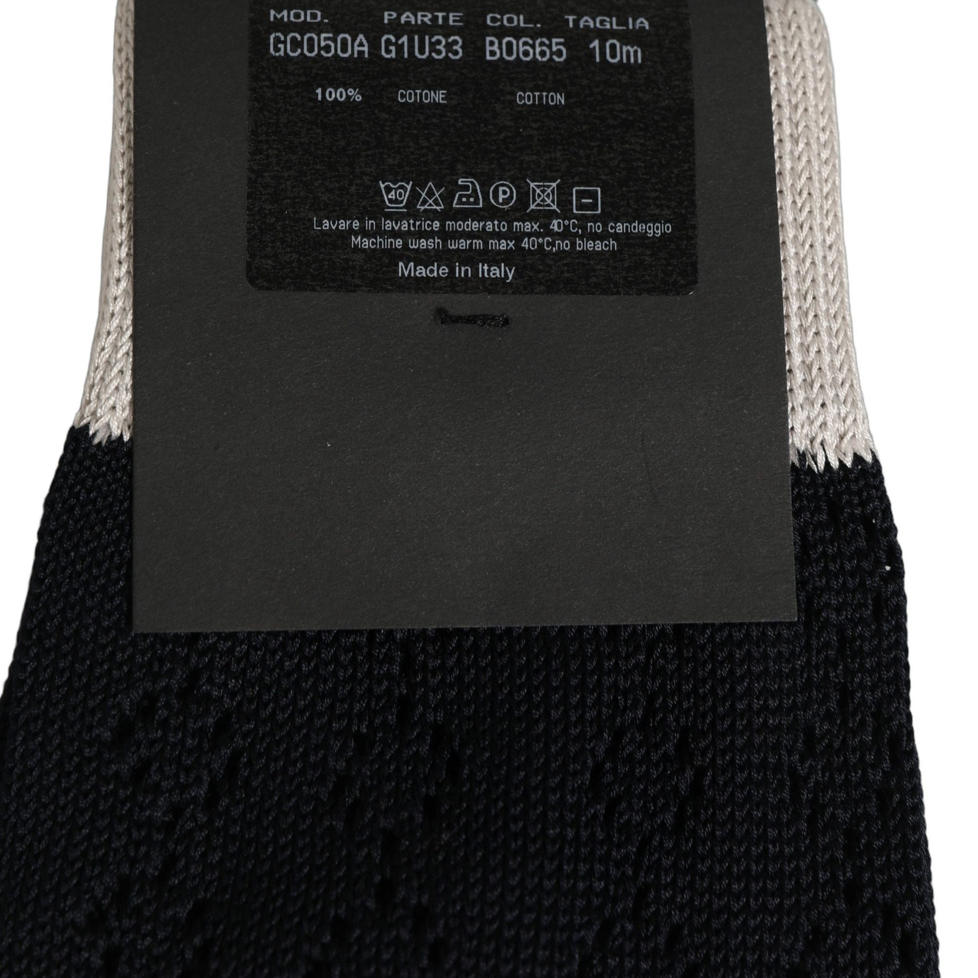 Dolce & Gabbana Dark Blue Cotton Knit Mid Calf Accessory Socks
