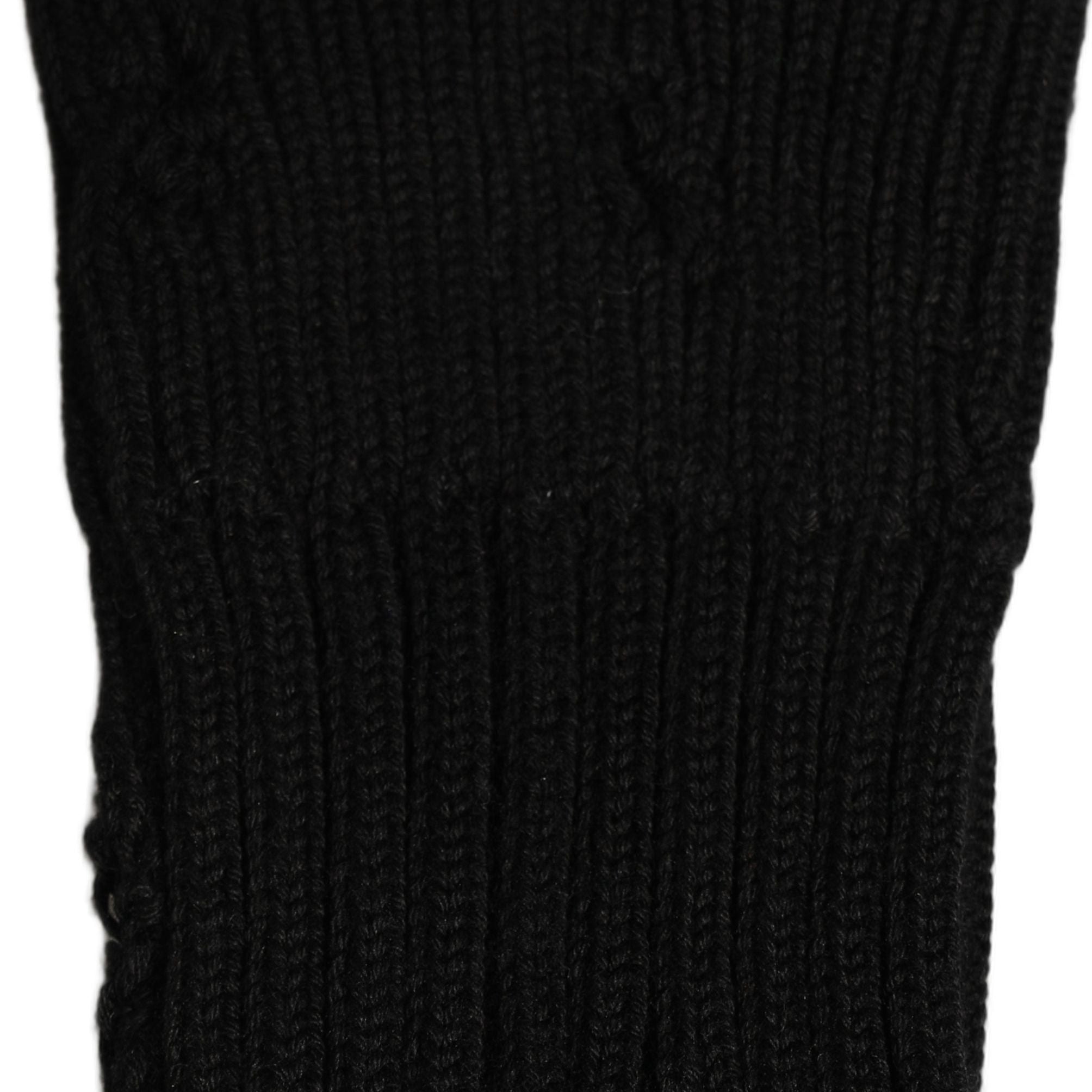 Dolce & Gabbana Men Black Cotton Distressed Mid Calf Accessory Socks
