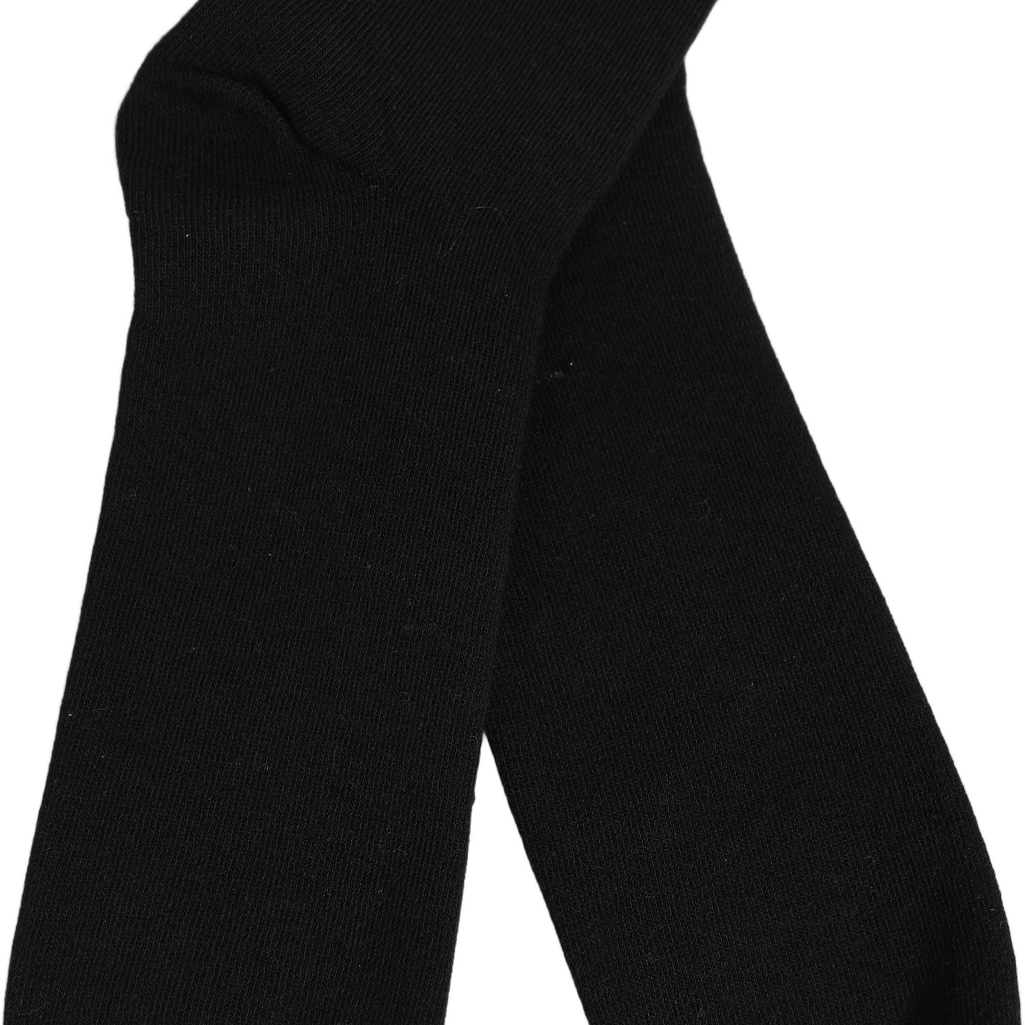 Dolce & Gabbana Men Black Cotton DG Logo Mid Calf Accessory Socks