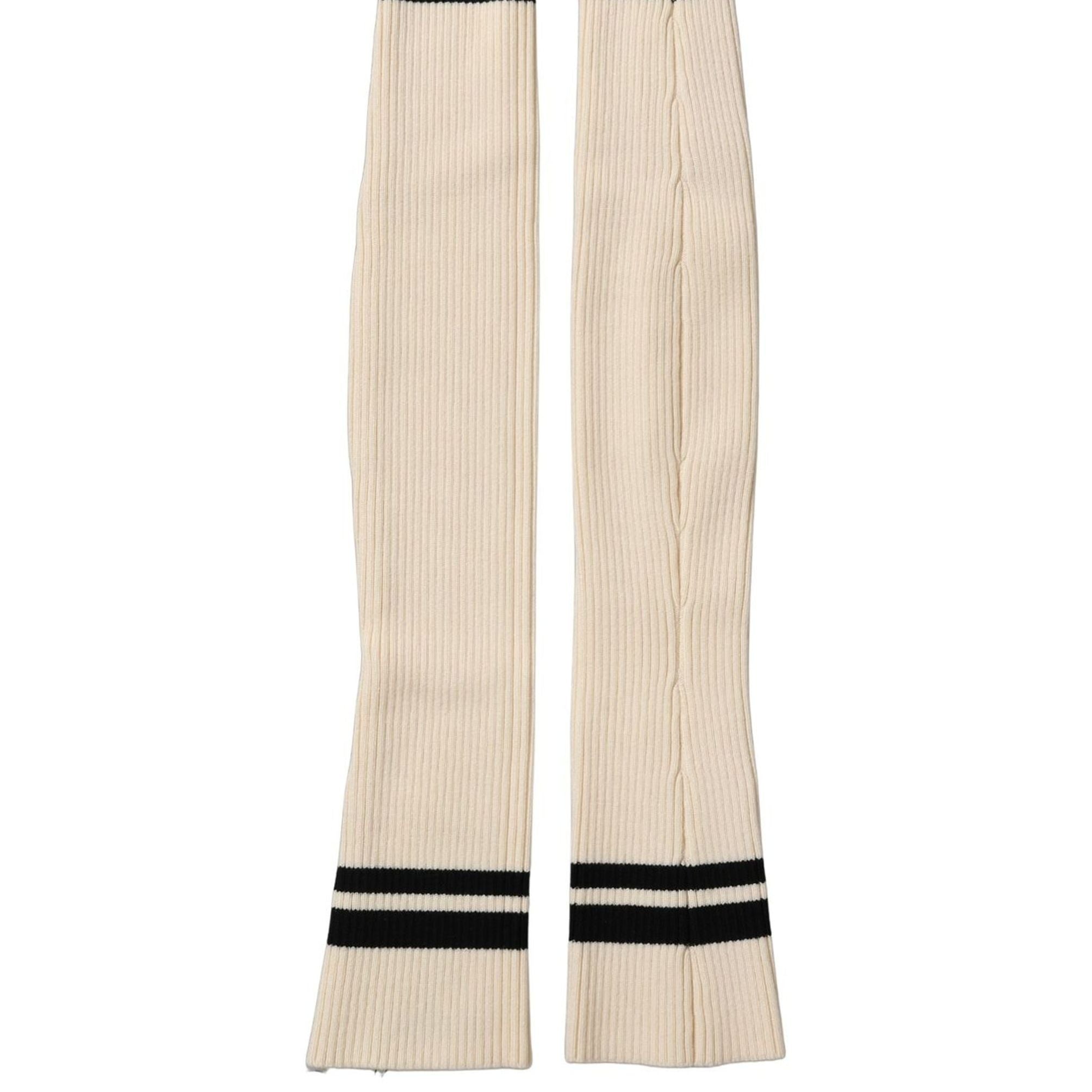 Dolce & Gabbana Cream Wool Thigh High Leg Warmer Accessory Socks