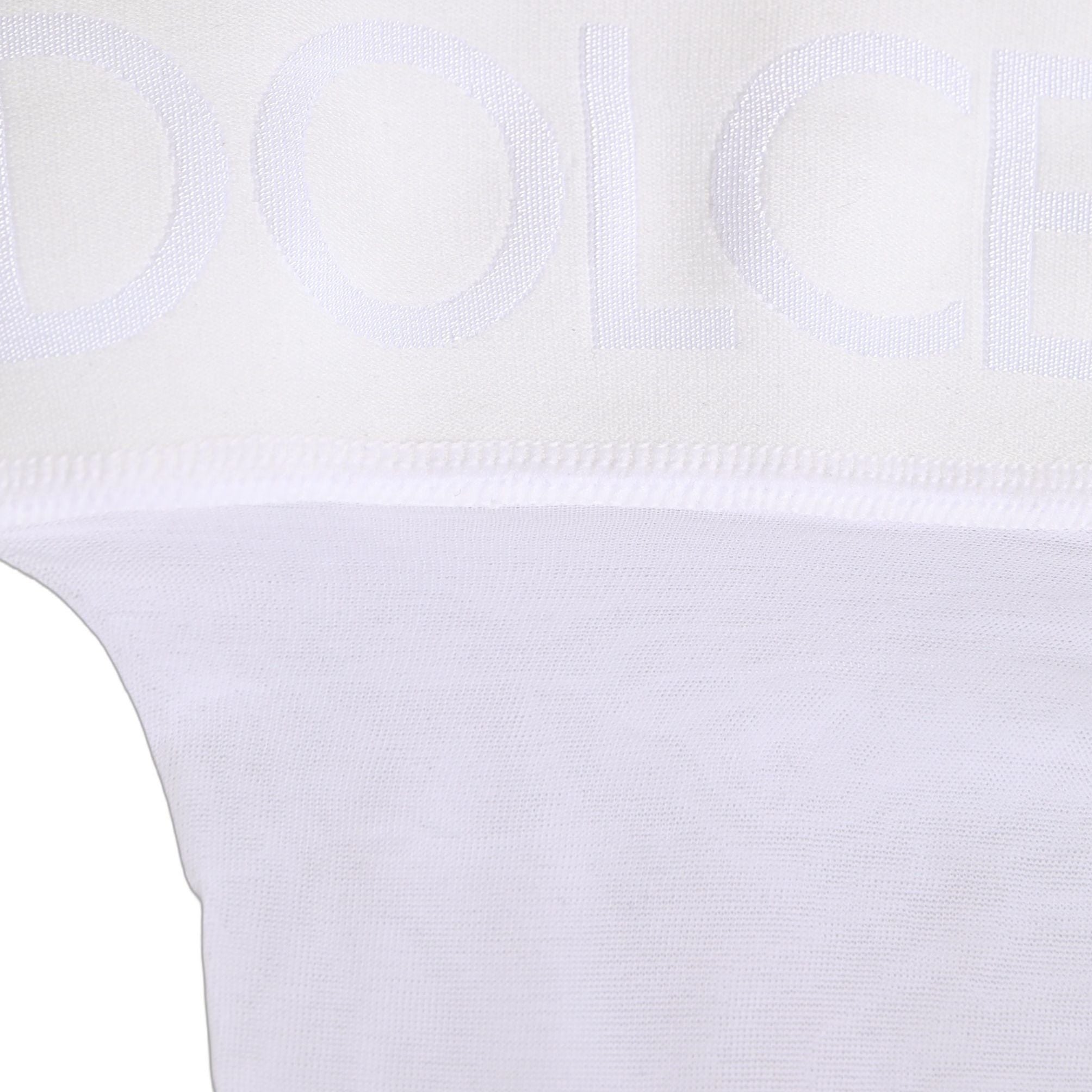 Dolce & Gabbana .White Nylon Logo Calf Long Women Accessory Socks
