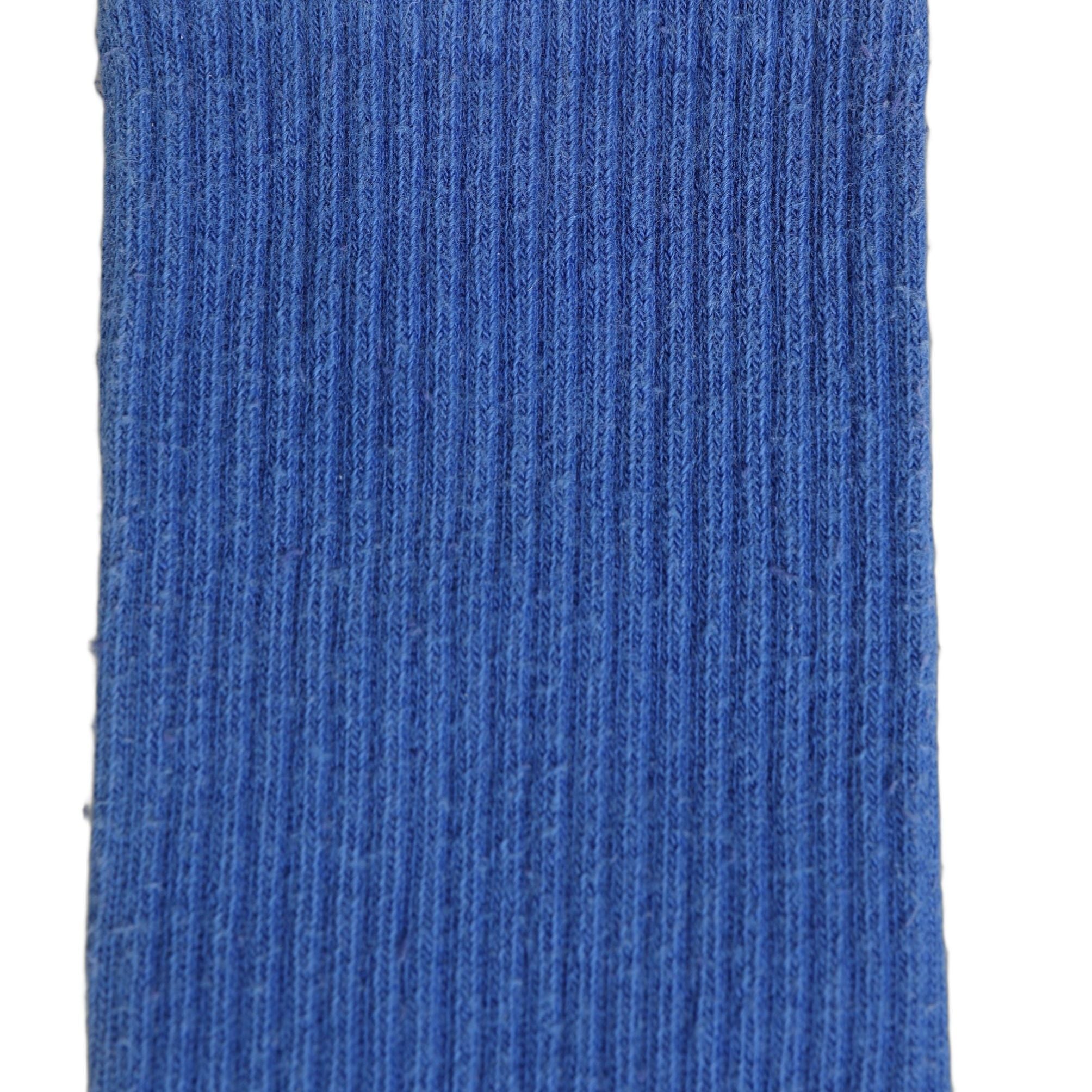 Dolce & Gabbana Blue Cotton Ribbed Mid Calf Women Accessory Socks