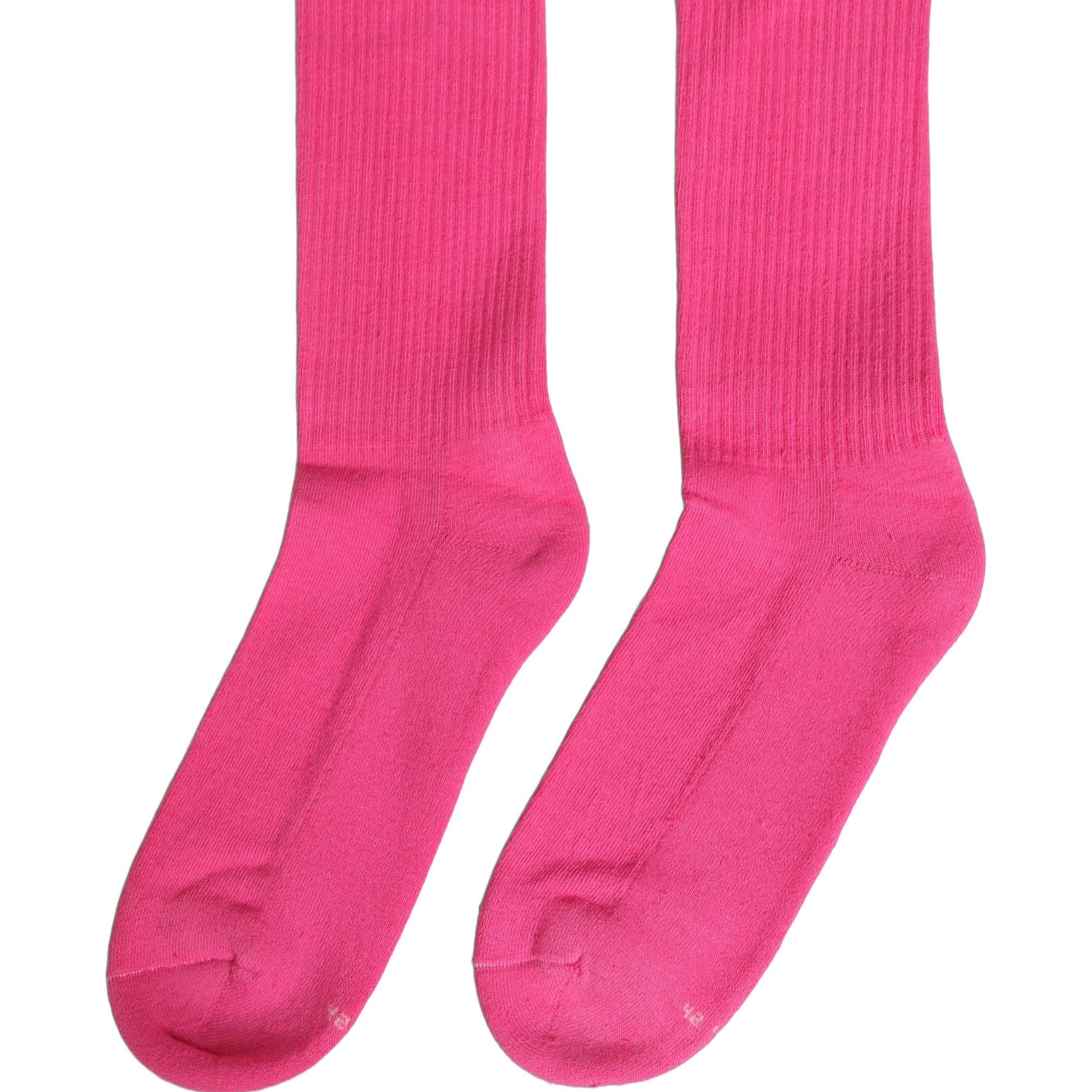 Dolce & Gabbana Pink Cotton Ribbed Mid Calf Women Accessory Socks