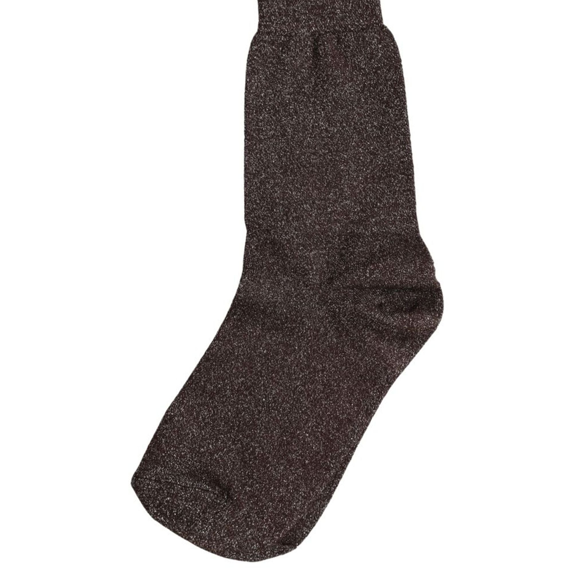 Dolce & Gabbana Dark Brown Viscose Mid Calf Accessory Socks