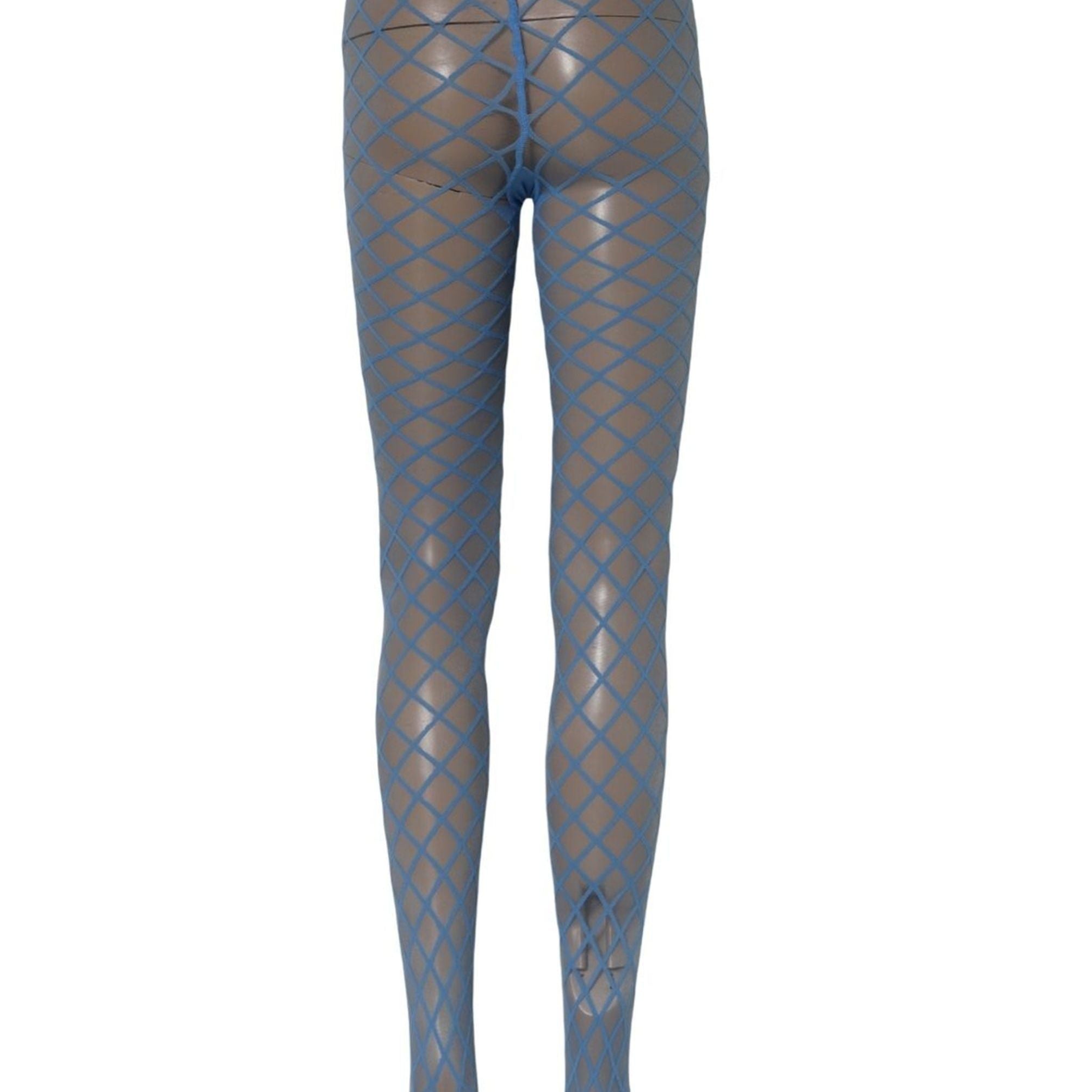 Dolce & Gabbana Light Blue Nylon Fishnet Pantyhose Stockings Socks
