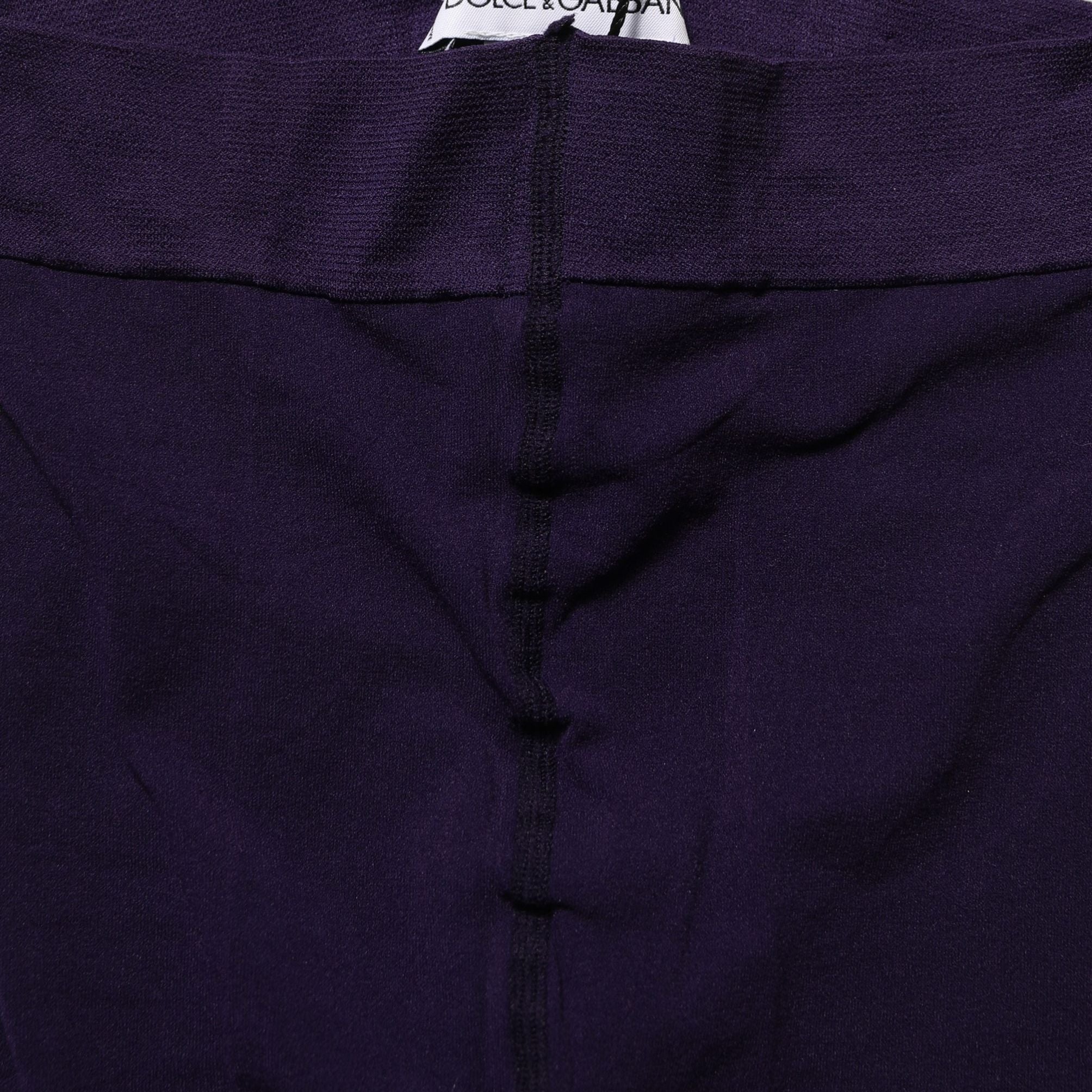 Dolce & Gabbana Violet Nylon Tights Stocking Pantyhose Socks