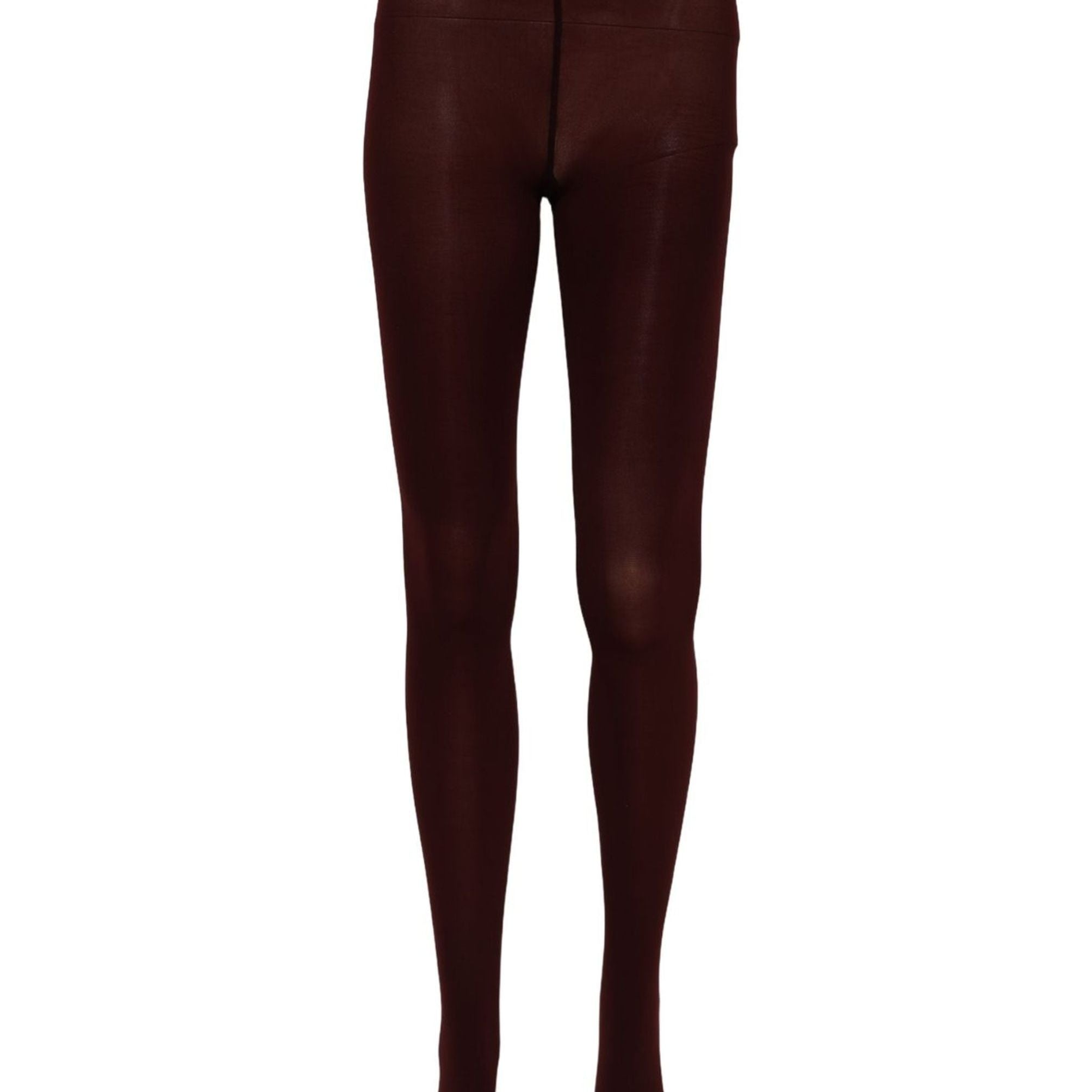 Dolce & Gabbana Maroon Nylon Tights Stocking Pantyhose Socks
