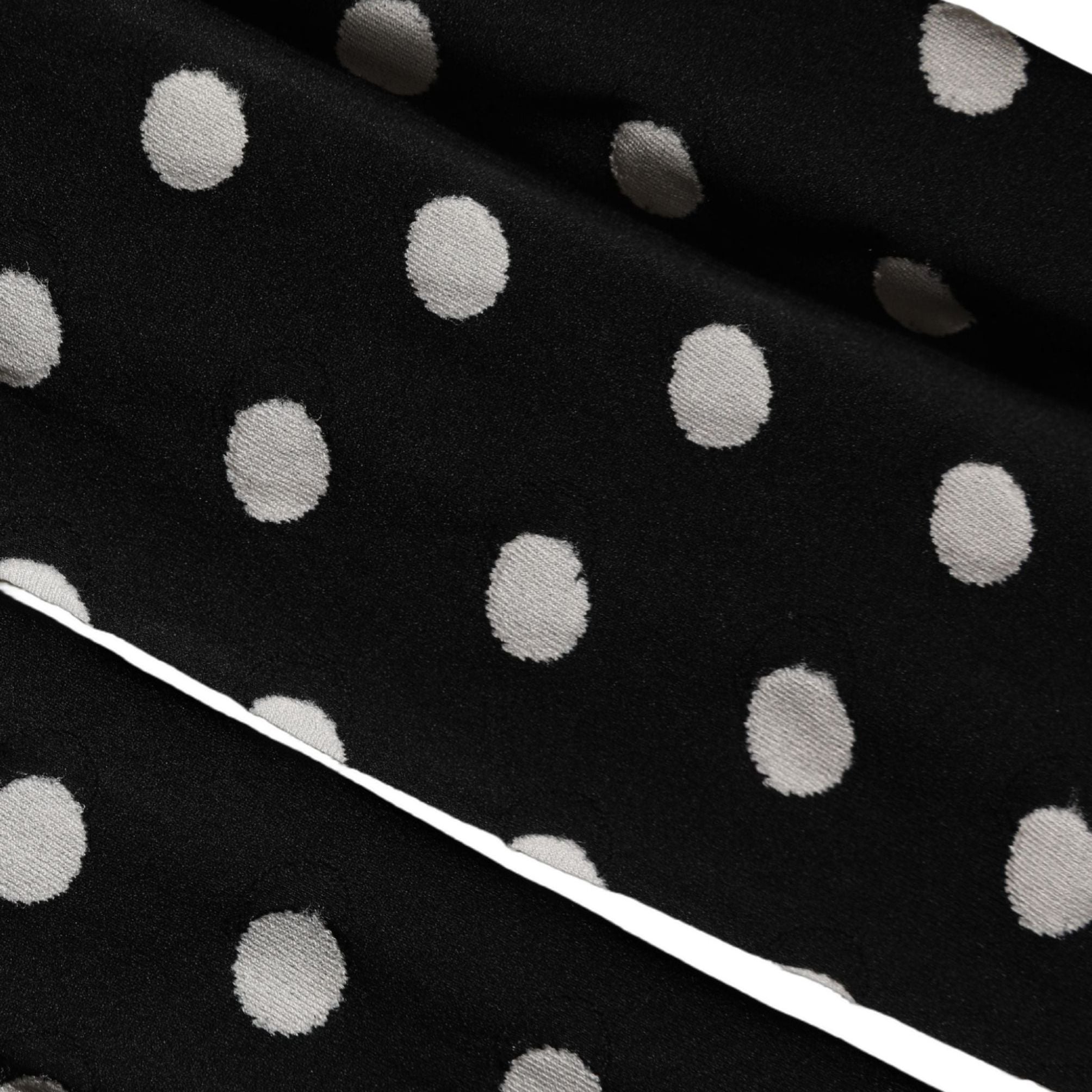 Dolce & Gabbana Black Polka Dot Fishnet Pantyhose Stockings Socks