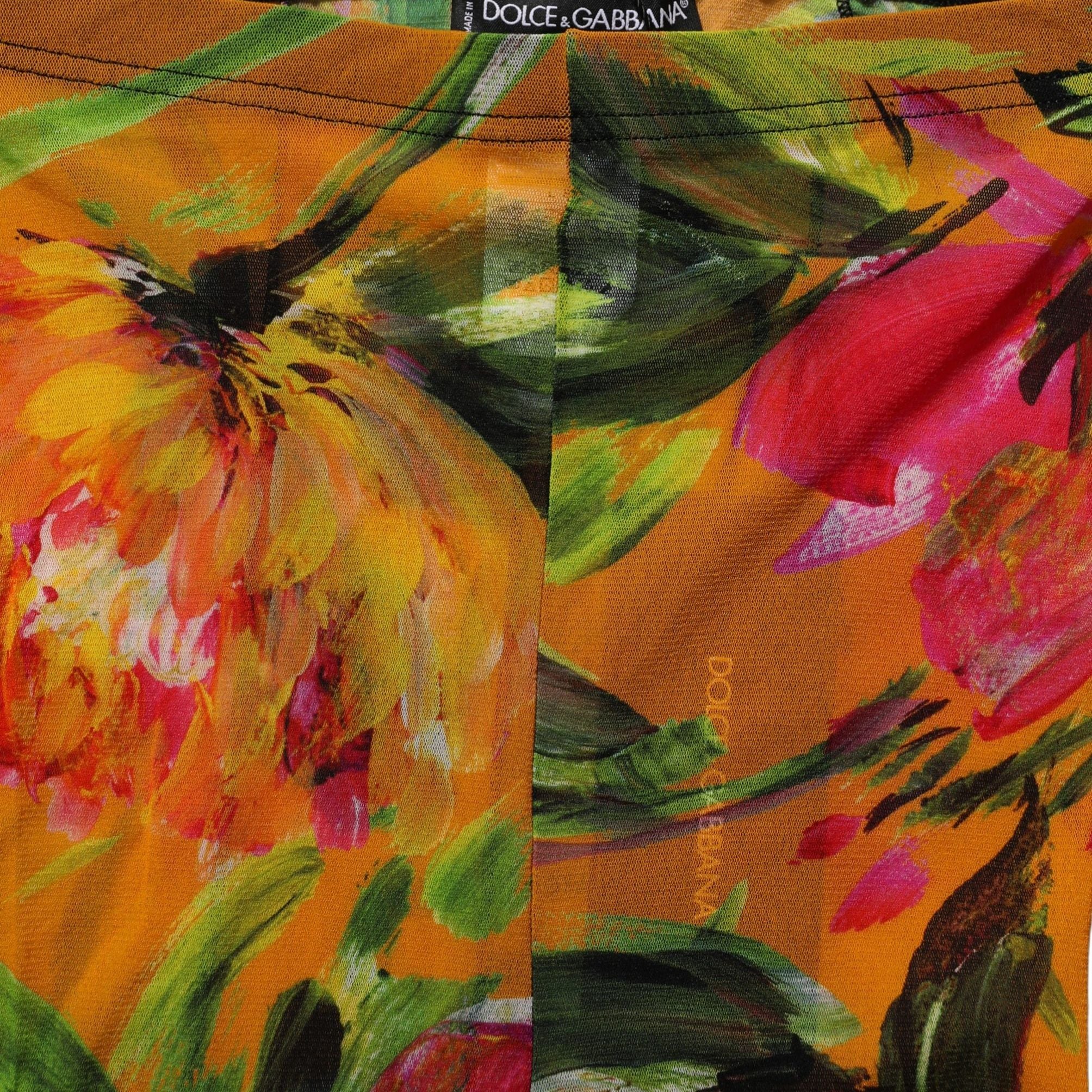 Dolce & Gabbana Floral Nylon Tights Stockings Multicolor Socks