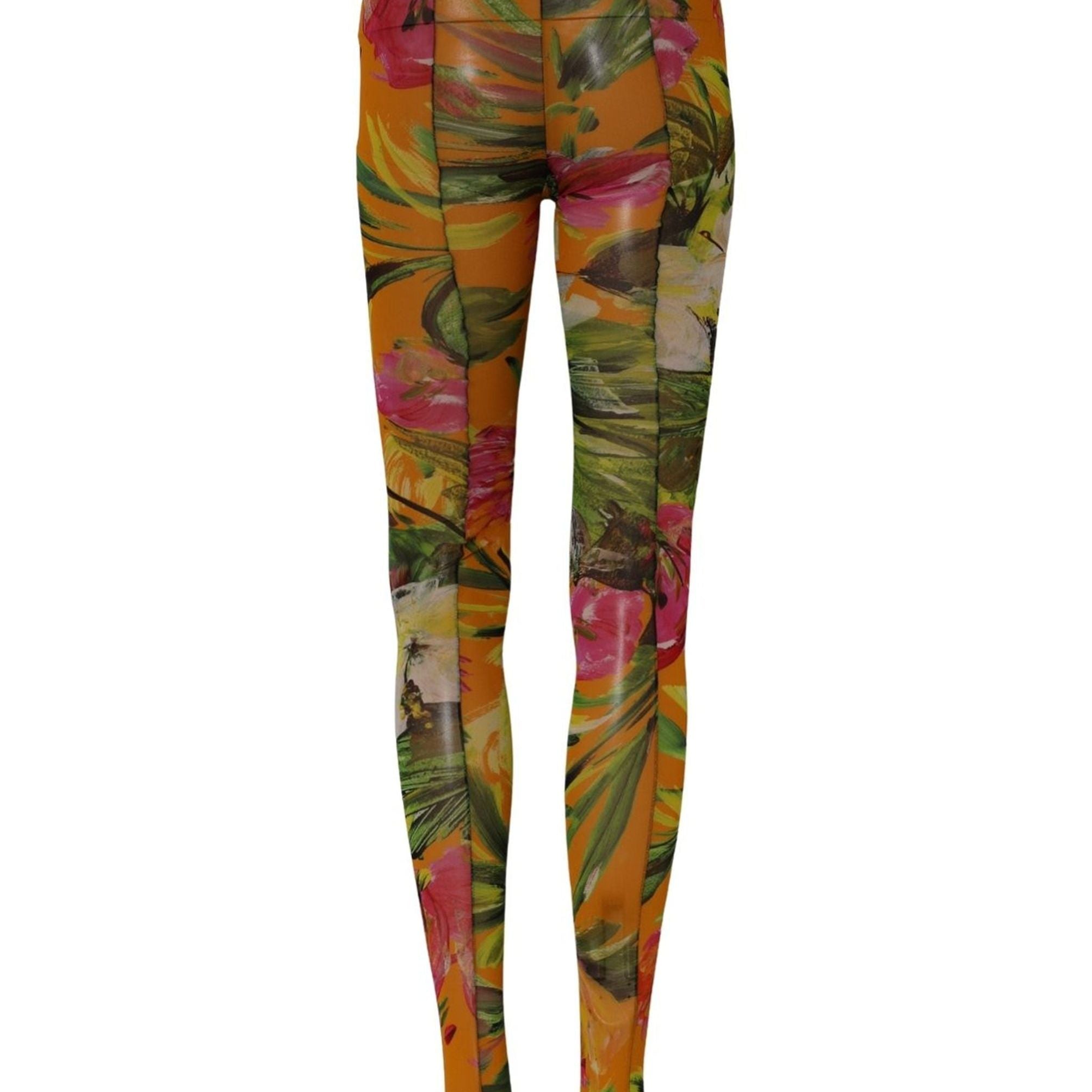 Dolce & Gabbana Floral Nylon Tights Stockings Multicolor Socks