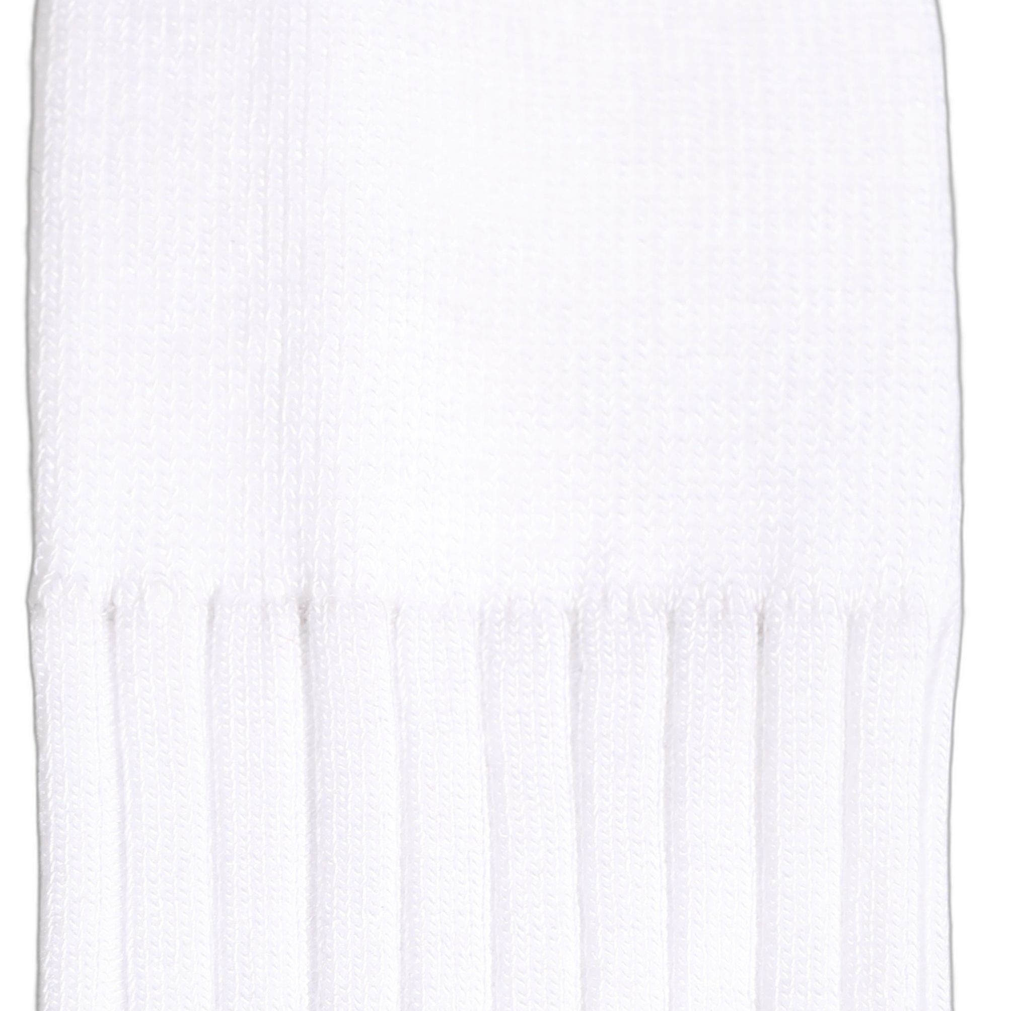 Dolce & Gabbana White Cotton Ribbed Logo Over The Calf Women Socks