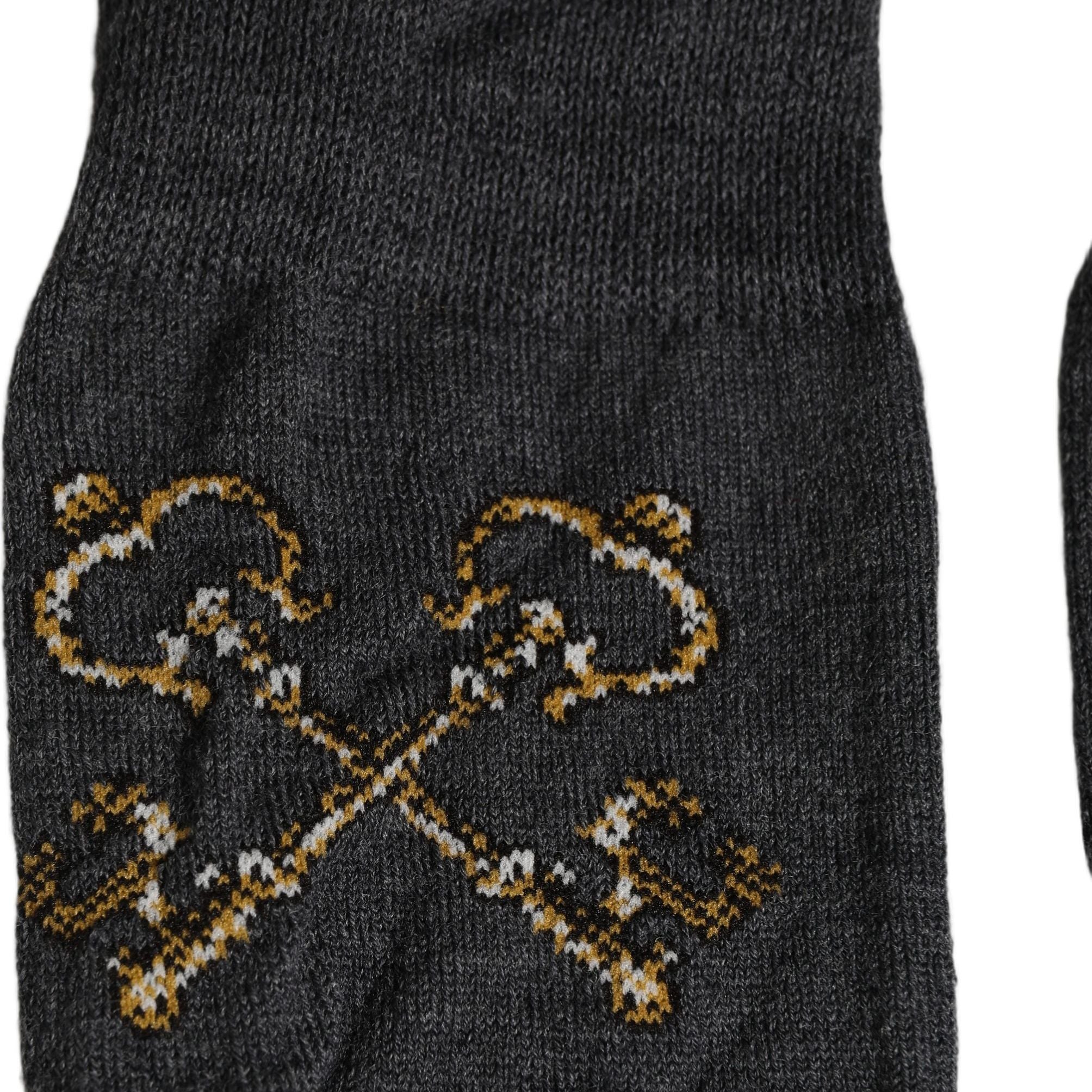 Dolce & Gabbana Dark Gray Wool Over The Calf Knee High Accessory Socks