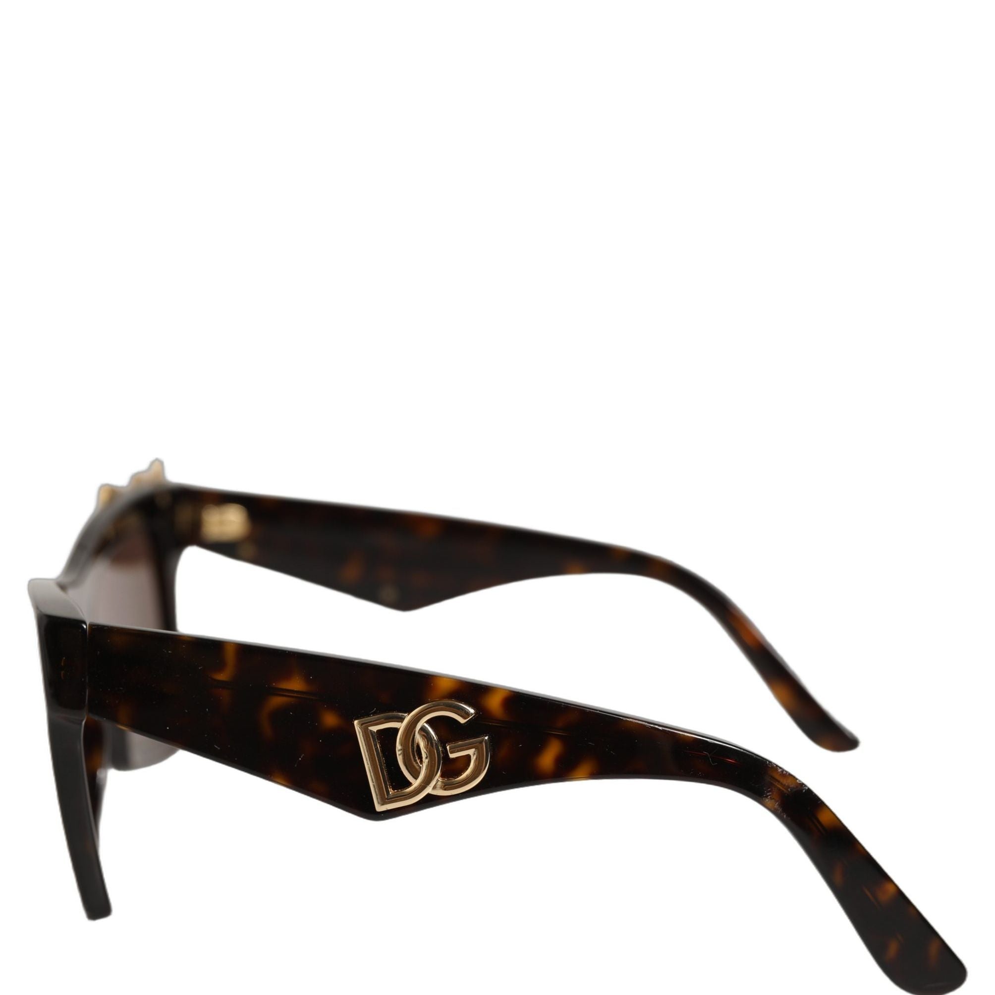 Dolce & Gabbana Brown DG4434 Accent Havana Acetate Frame Sunglasses