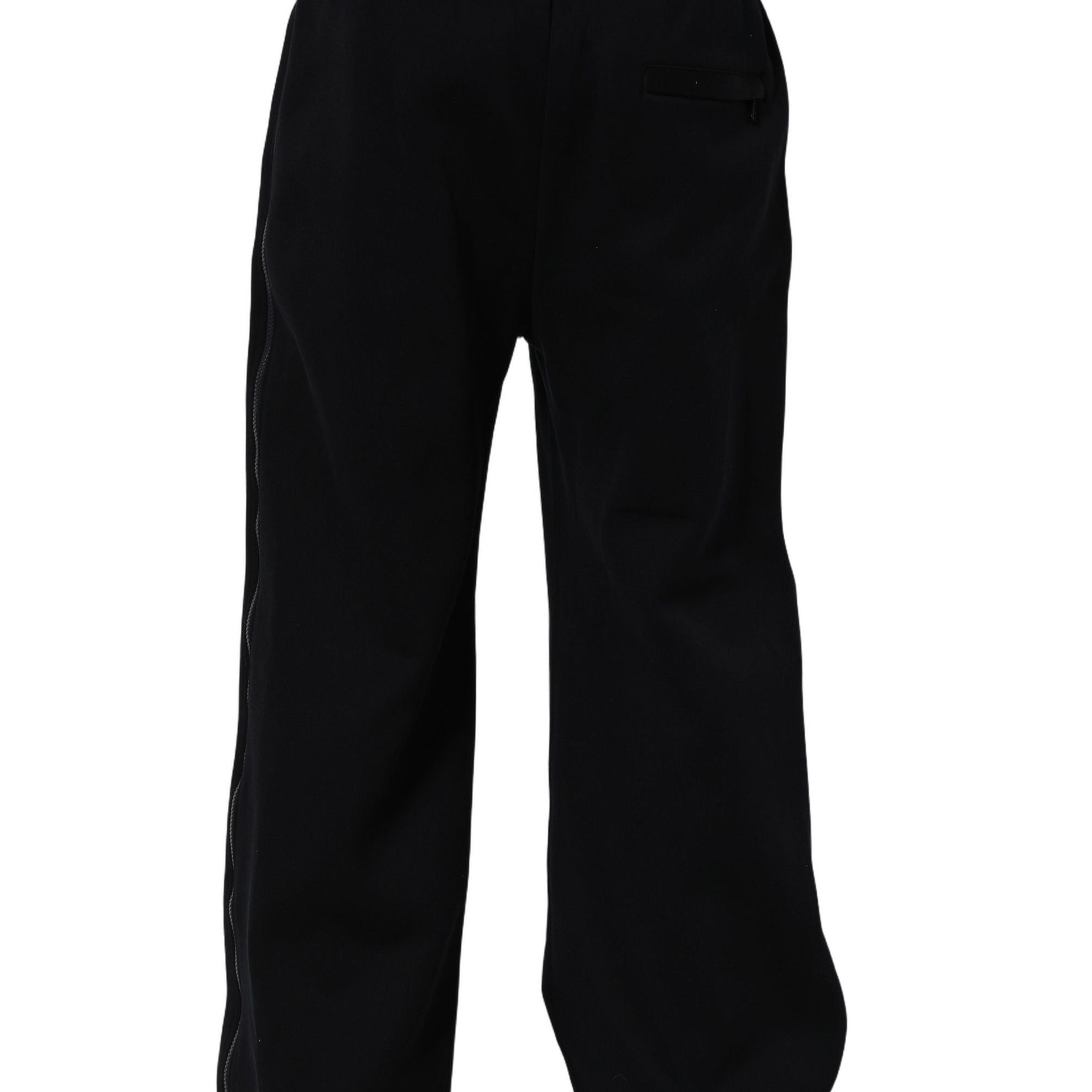 Dolce & Gabbana Dark Blue Relaxed Wide Leg Men Jogger Pants