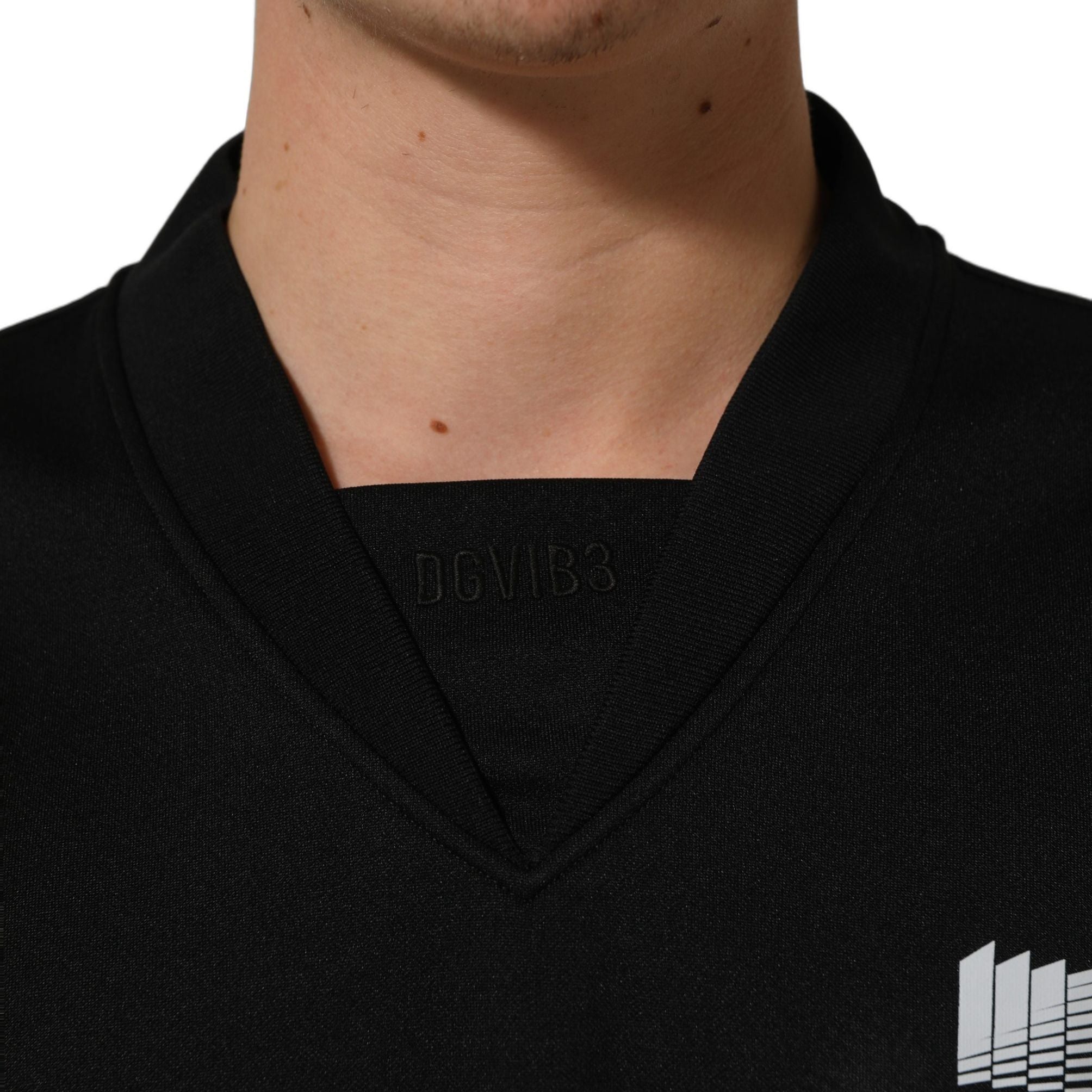 Dolce & Gabbana Black Polyester DGVIB3 Oversized Jersey T-shirt