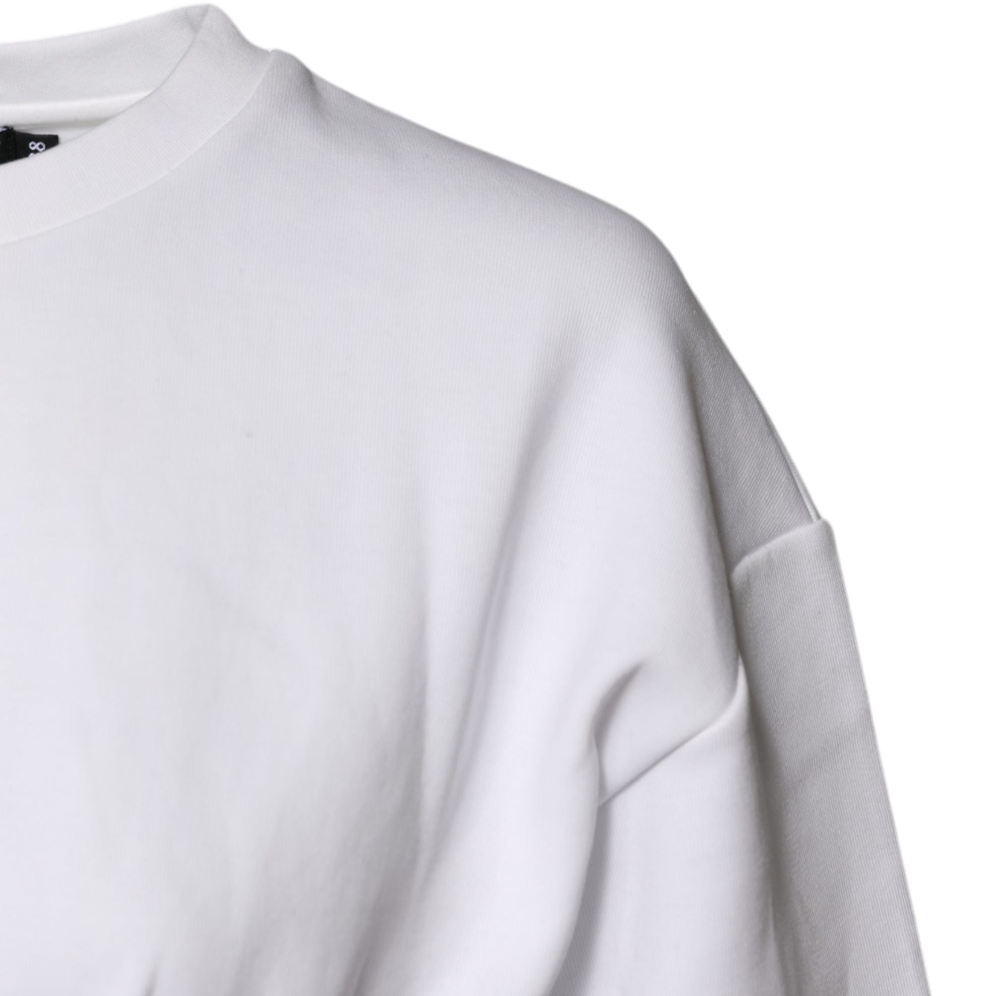 Dolce & Gabbana White Cotton Blend Corset Style Blouse Top