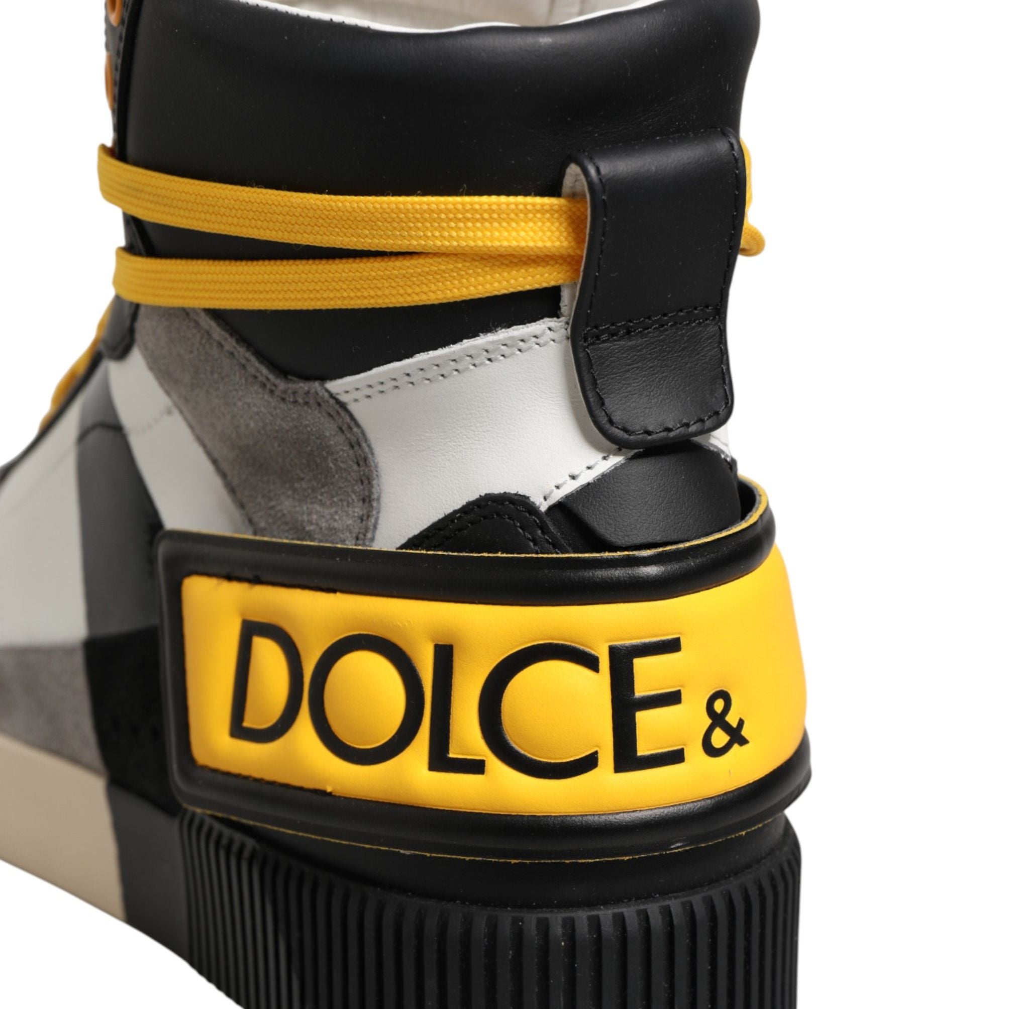 Dolce & Gabbana Multicolor Calf High Top Sneakers Shoes