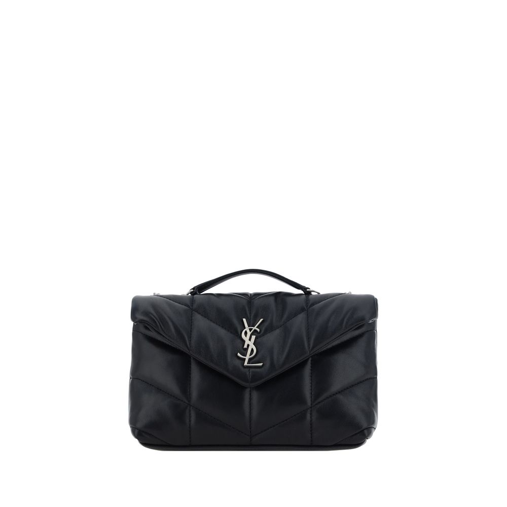 Saint Laurent Black Lamb Ovis Aries Shoulder Bag