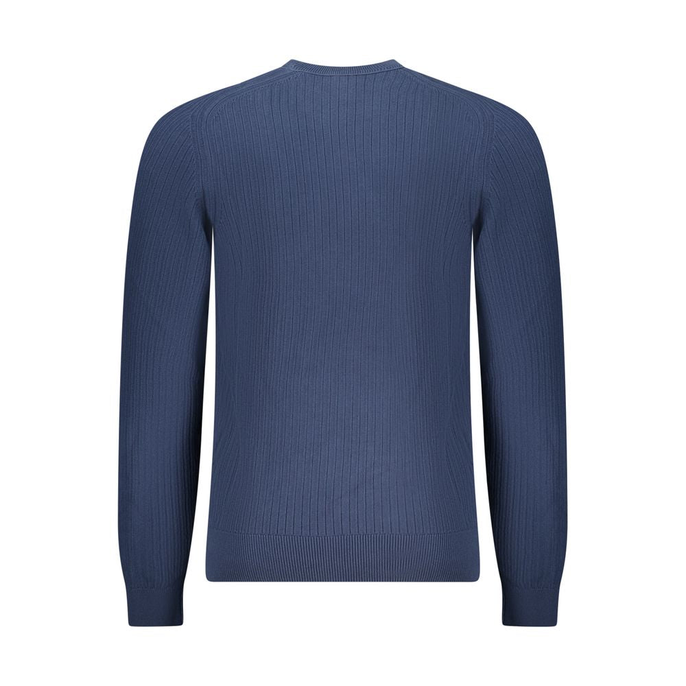 Hugo Boss Blue Cotton Men's Sweater