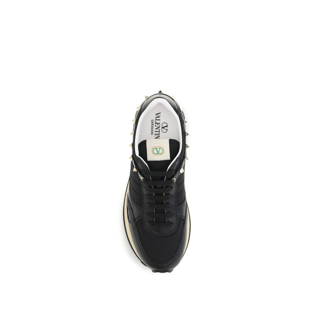 Valentino Garavani Black Polyamide Athletic Sneakers