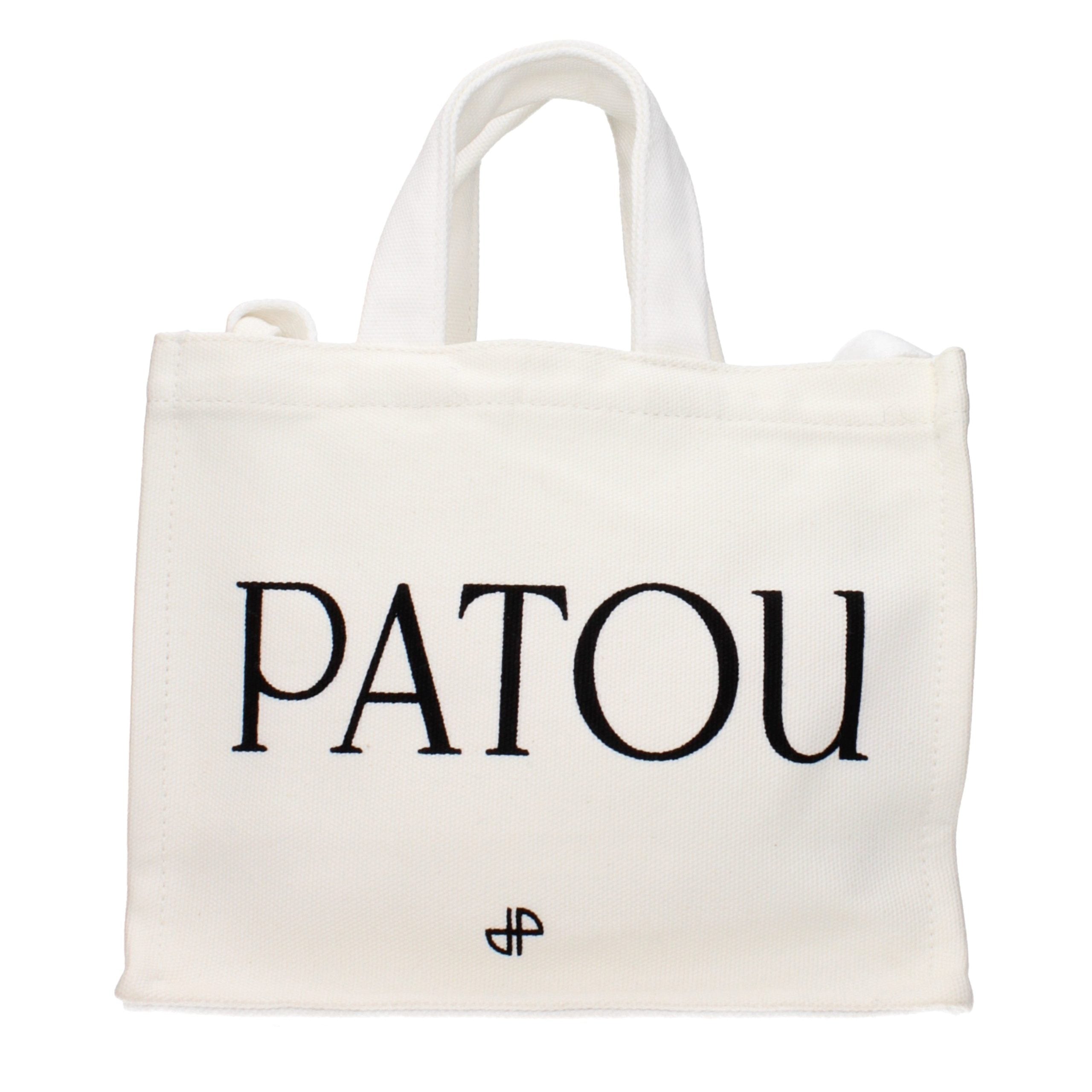 Patou White Cotton Handbag