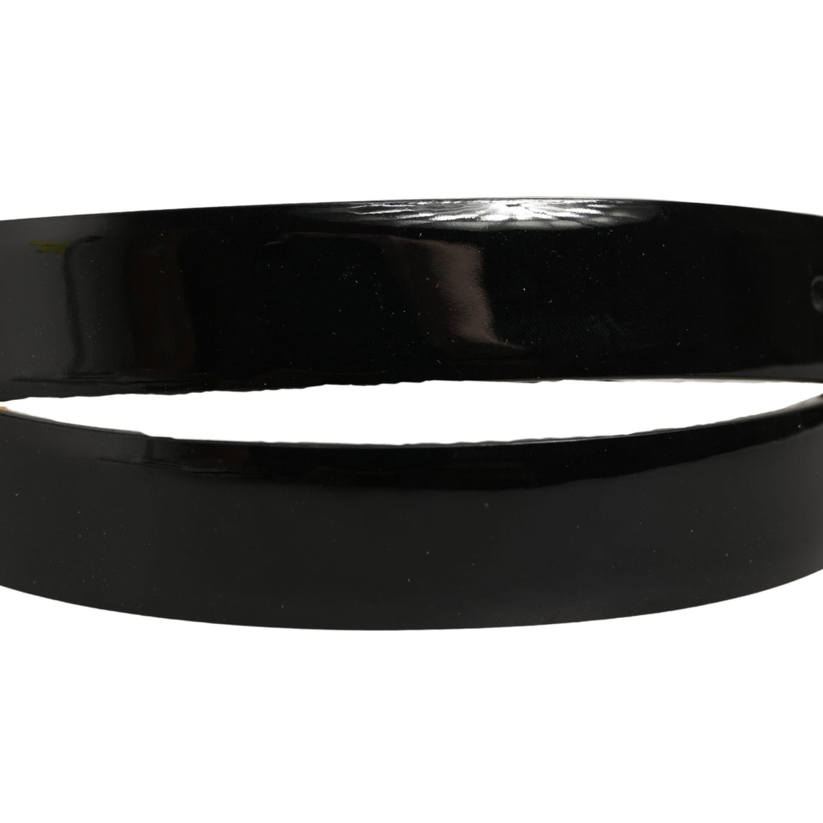 Dolce & Gabbana Black Classic Leather Gold Tone Buckle Belt