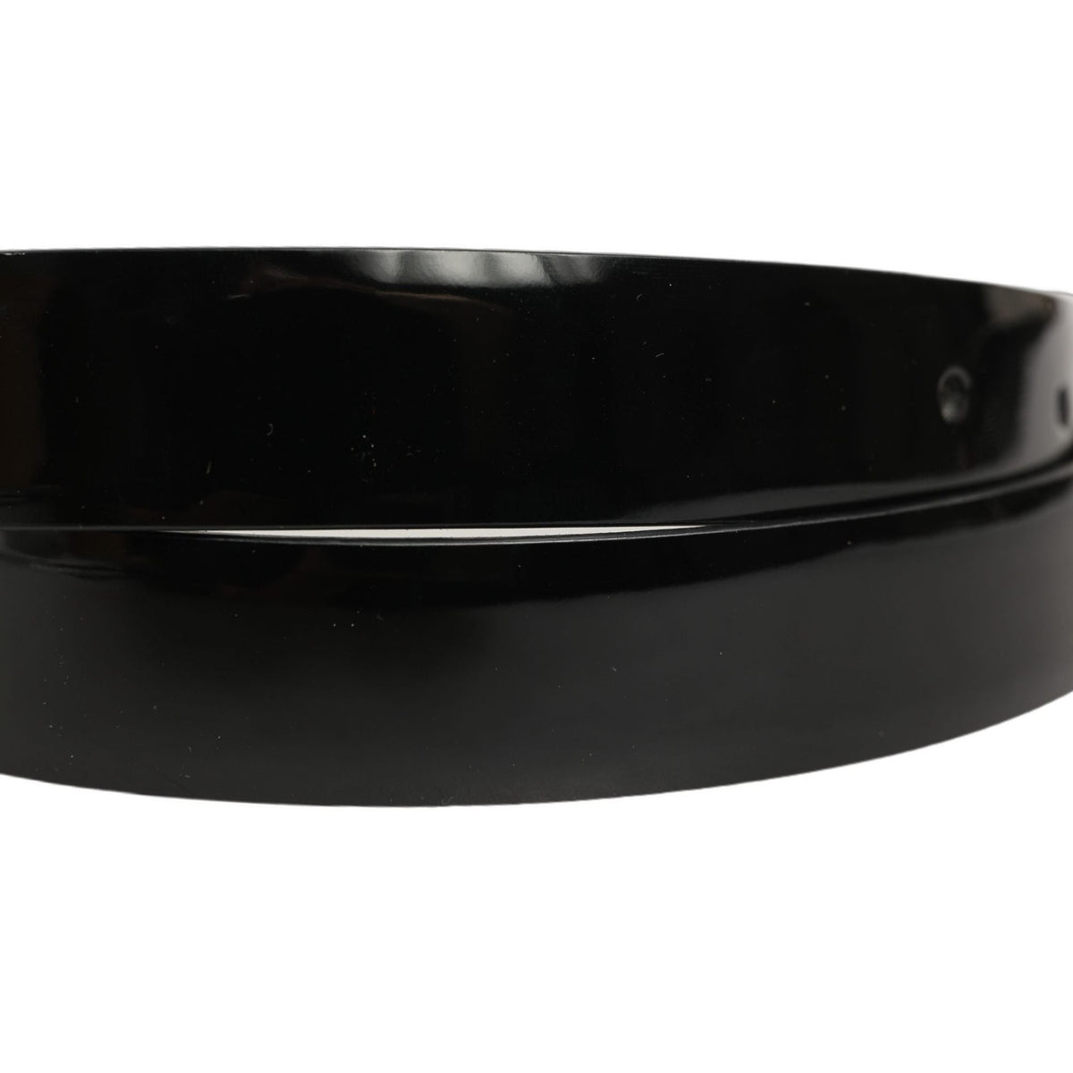 Dolce & Gabbana Black Classic Leather Gold Tone Buckle Belt