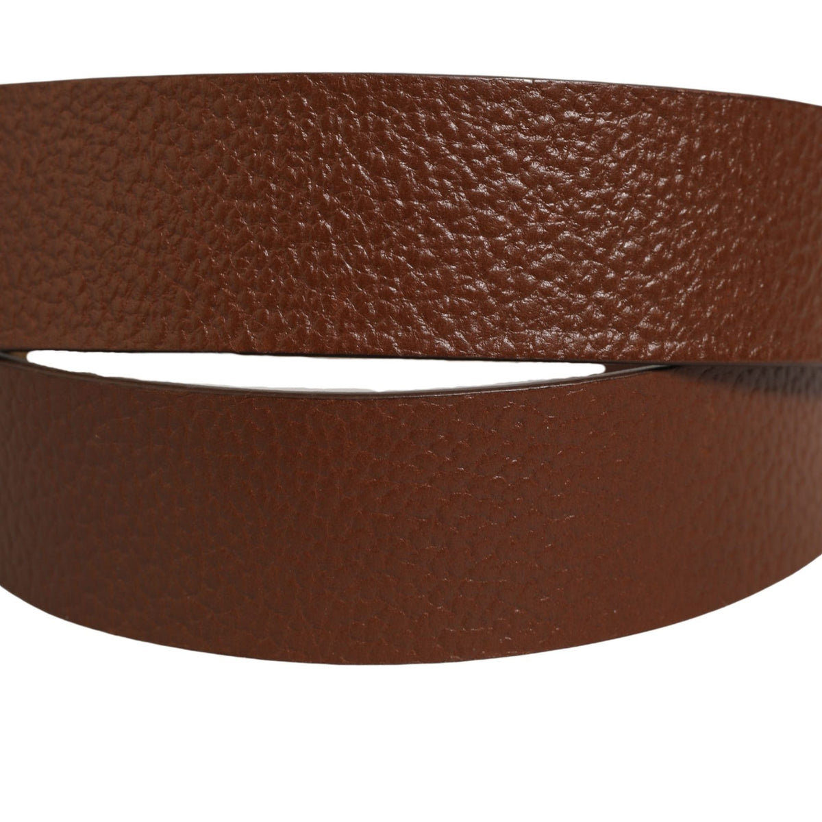 Dolce & Gabbana Brown Leather Bee Accent Metal Buckle Belt