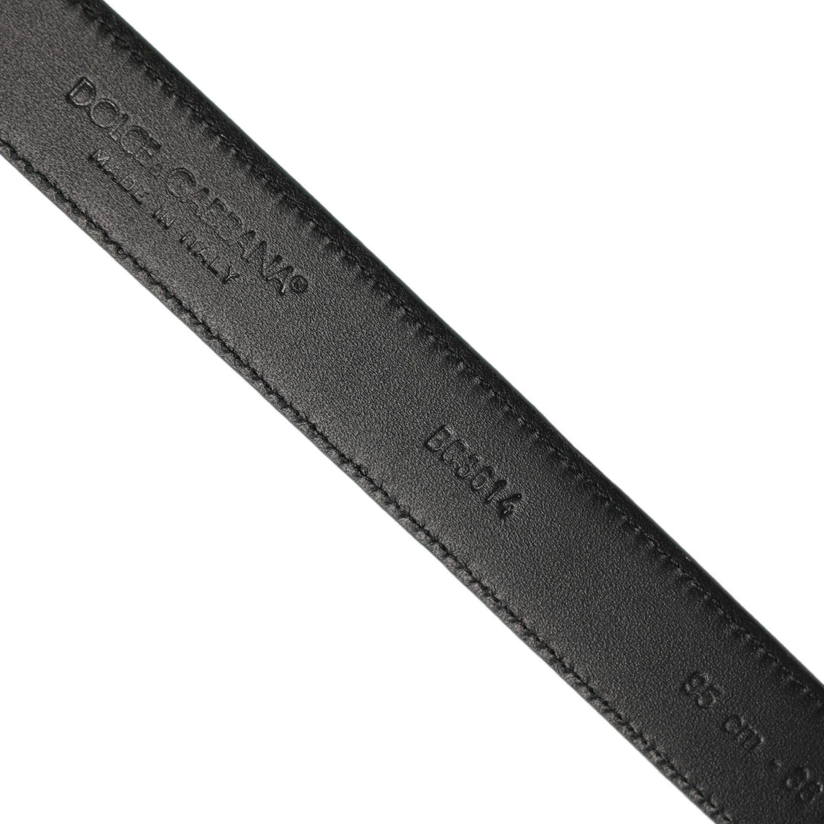 Dolce & Gabbana Men Blue Suede Gold Tone Metal Buckle Belt