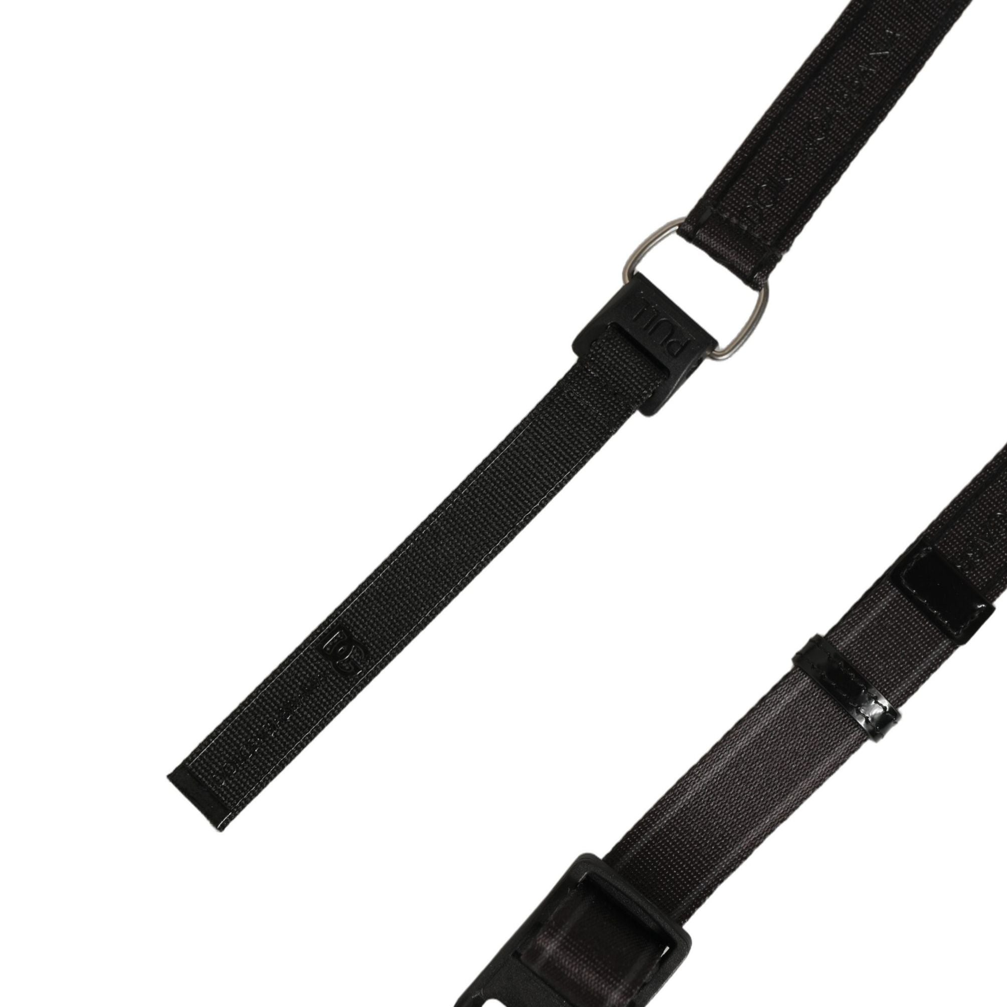 Dolce & Gabbana Men Black Nylon Webbing Plastic Buckle Belt