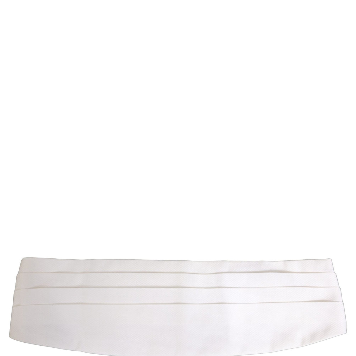 Dolce & Gabbana White Men Wide Waist Belt Cotton Cummerbund