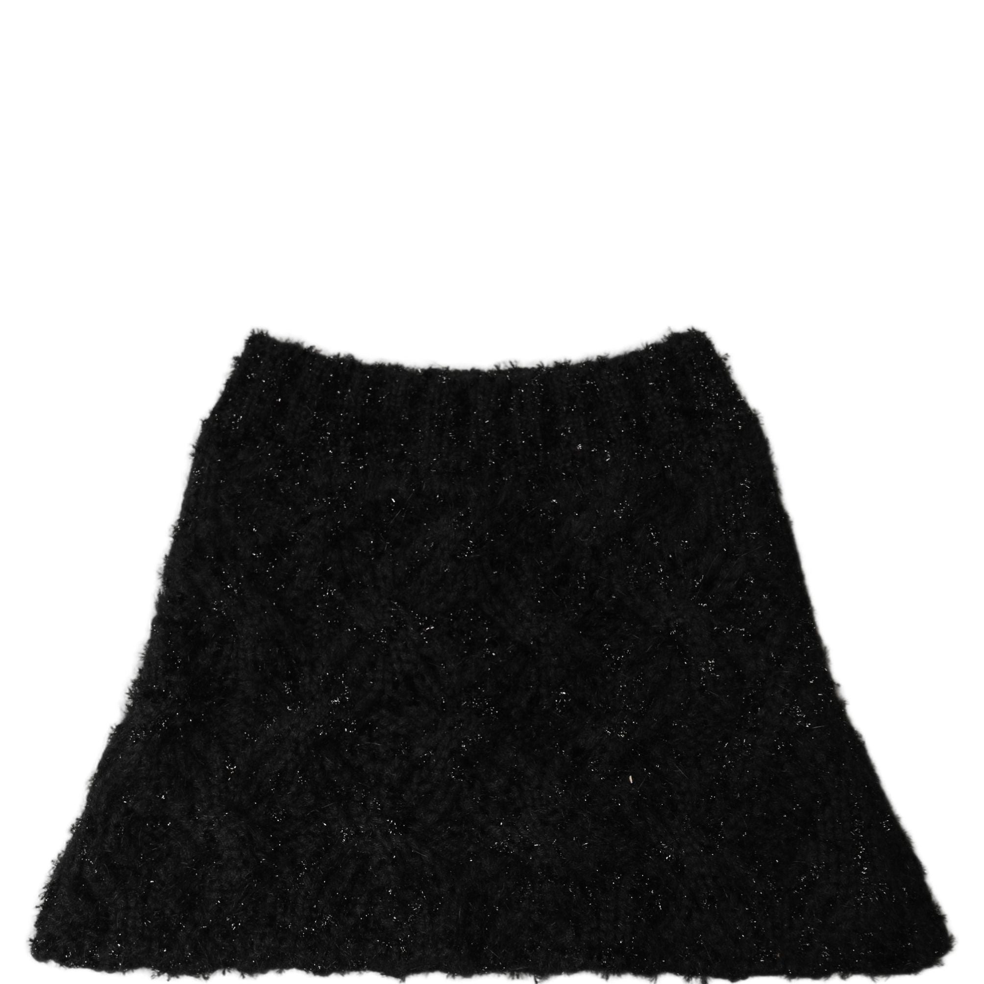 Dolce & Gabbana Men Black Cashmere Knitted Neck Warmer Scarf