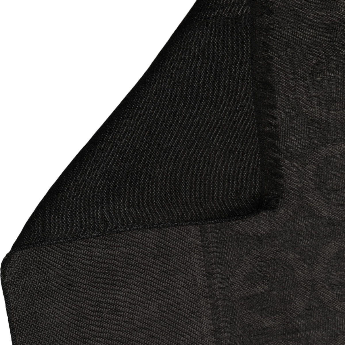 Dolce & Gabbana Black DG Logo Fringed Edge Lace Stole Scarf