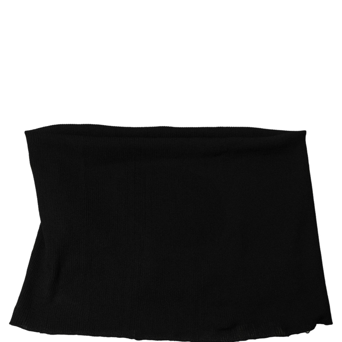 Dolce & Gabbana Men Black Viscose Knitted Neck Warmer Scarf