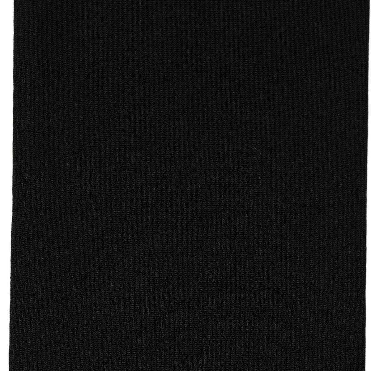 Dolce & Gabbana Black Wool Knitted Neck Shawl Foulard Scarf