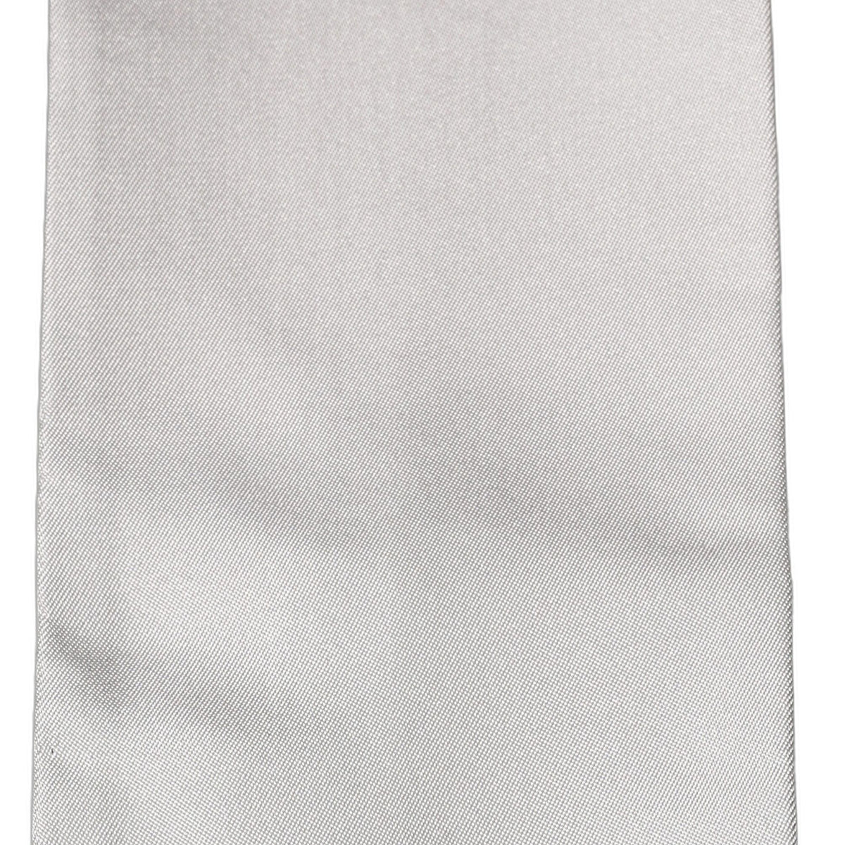 Dolce & Gabbana Light Gray Satin Silk Fringed Lace Stole Scarf