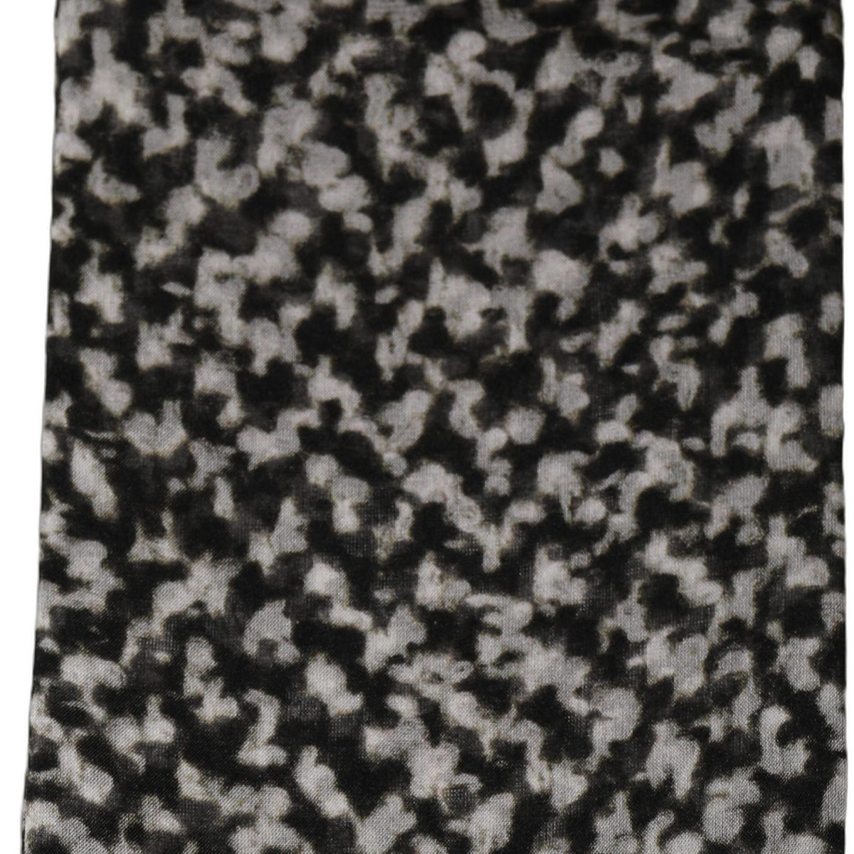 Dolce & Gabbana Black White Herringbone Tweed Shawl Scarf