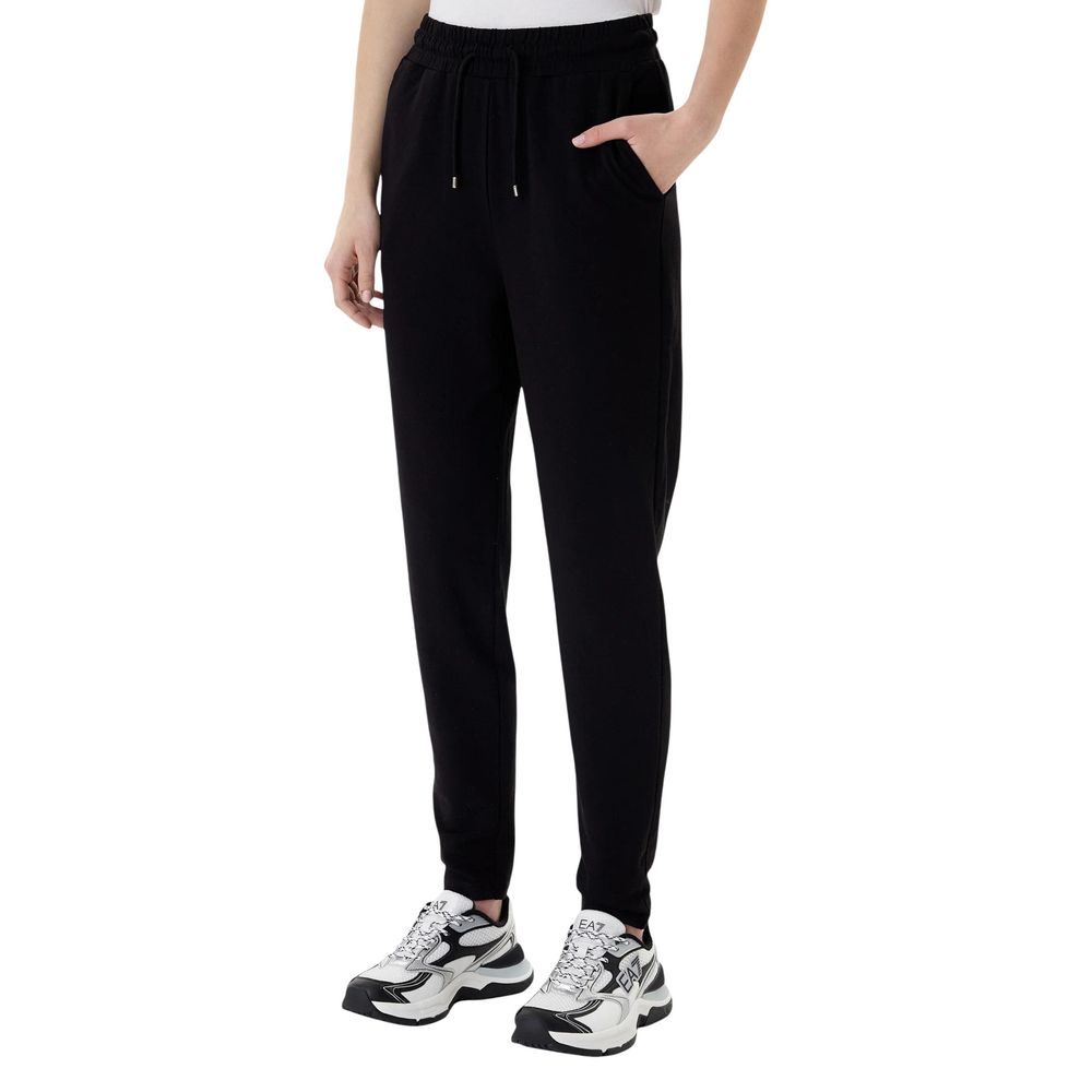 EA7 Emporio Armani Black Cotton Tracksuit