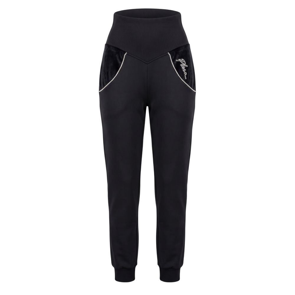 Philipp Plein Black Cotton Women's Sweatpant