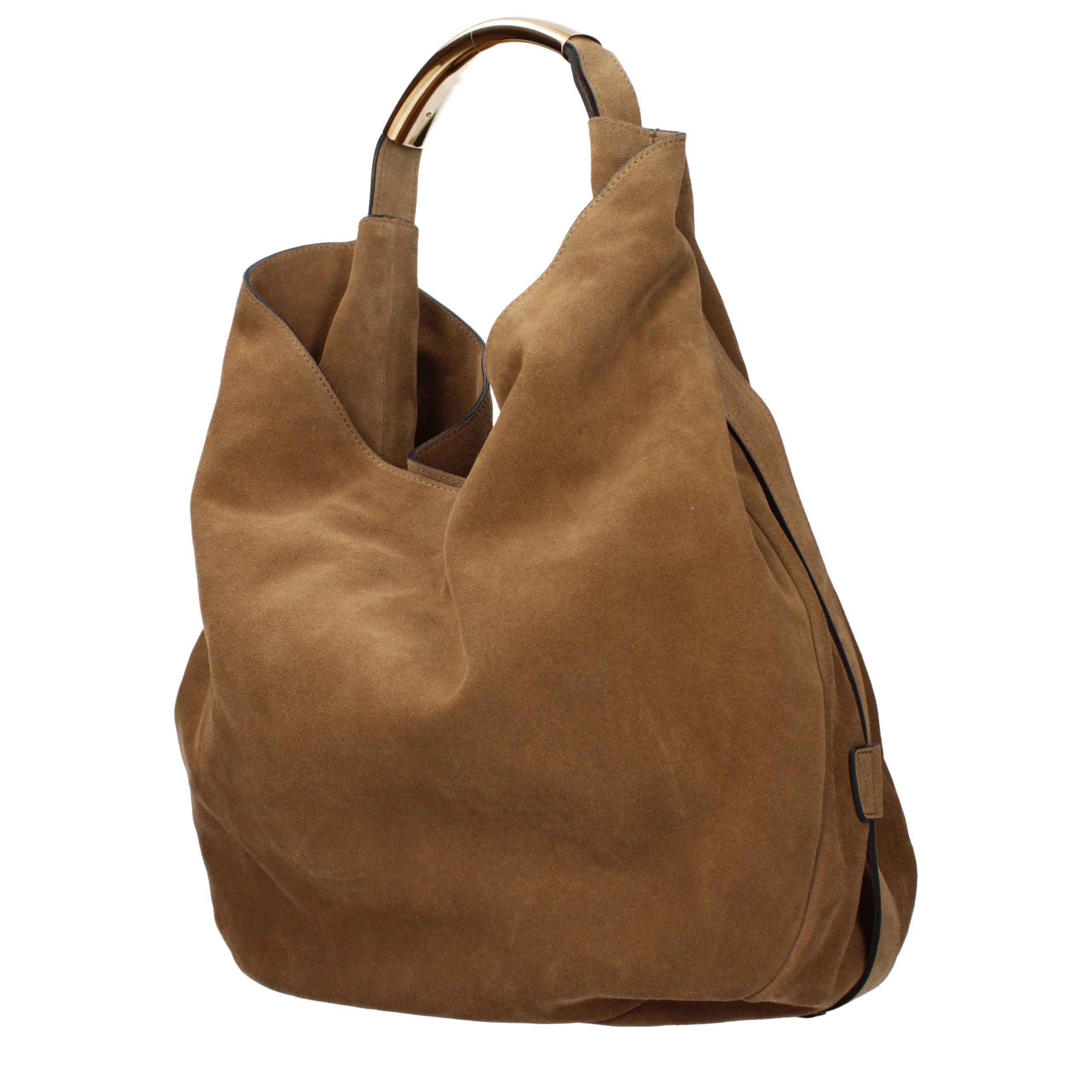 Moschino Brown Leather Shoulder Bag