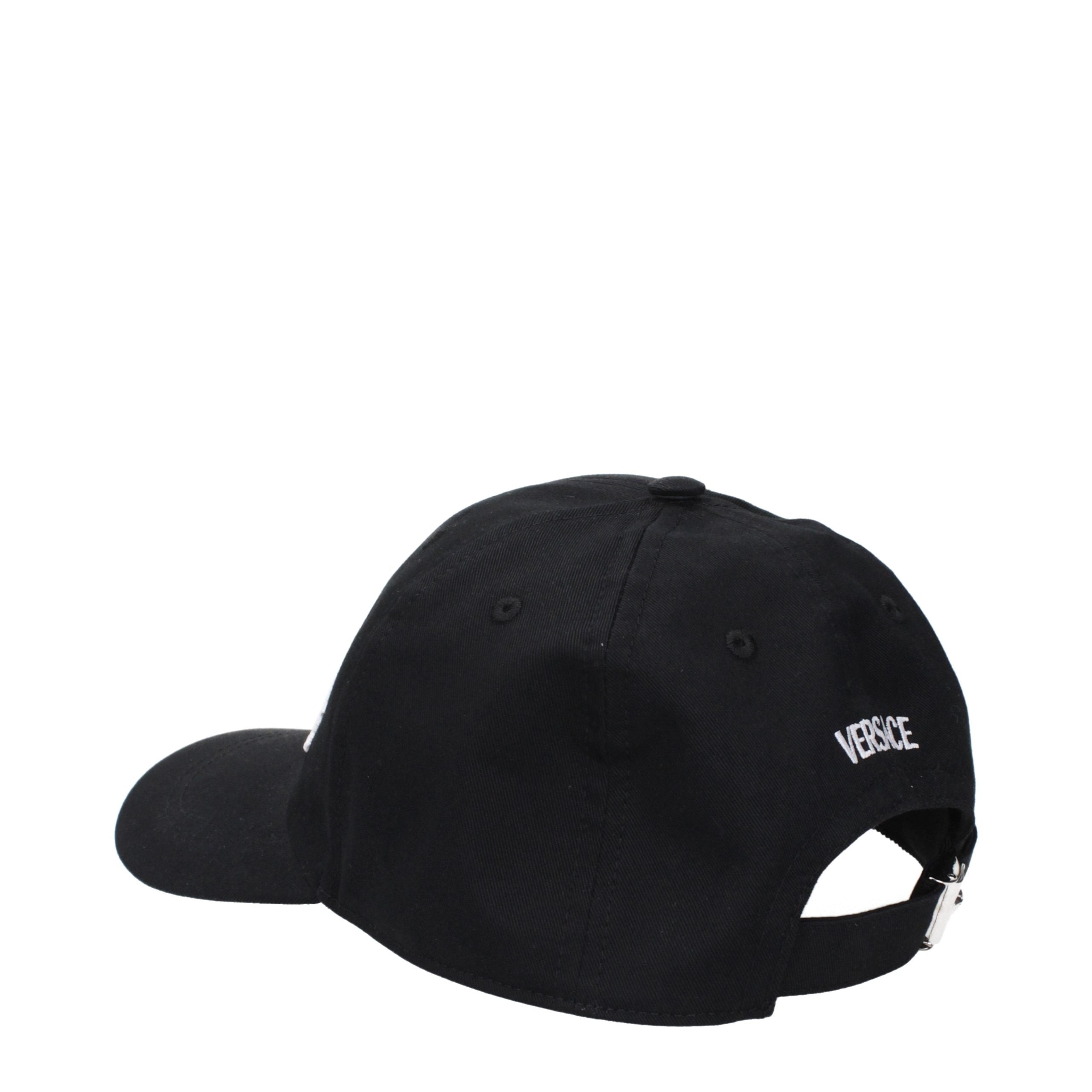 Versace Black Cotton Cap (Baseball Hat)