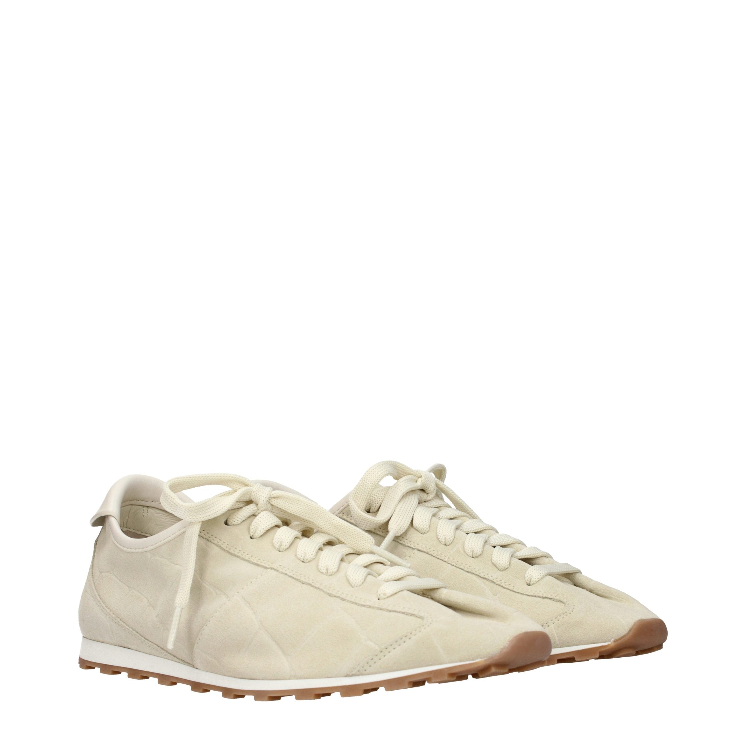 Jacquemus Beige Leather Sneakers