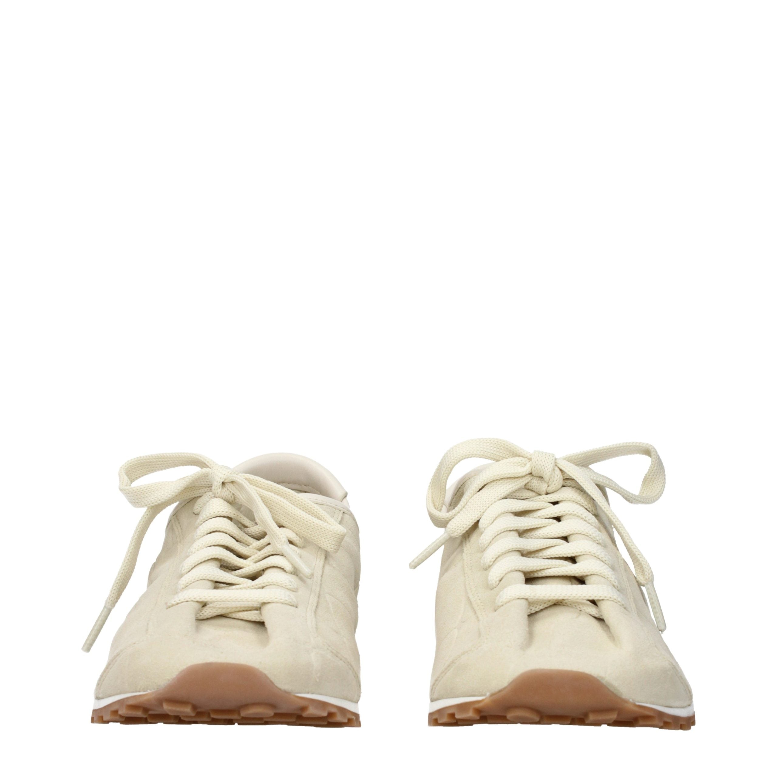 Jacquemus Beige Leather Sneakers